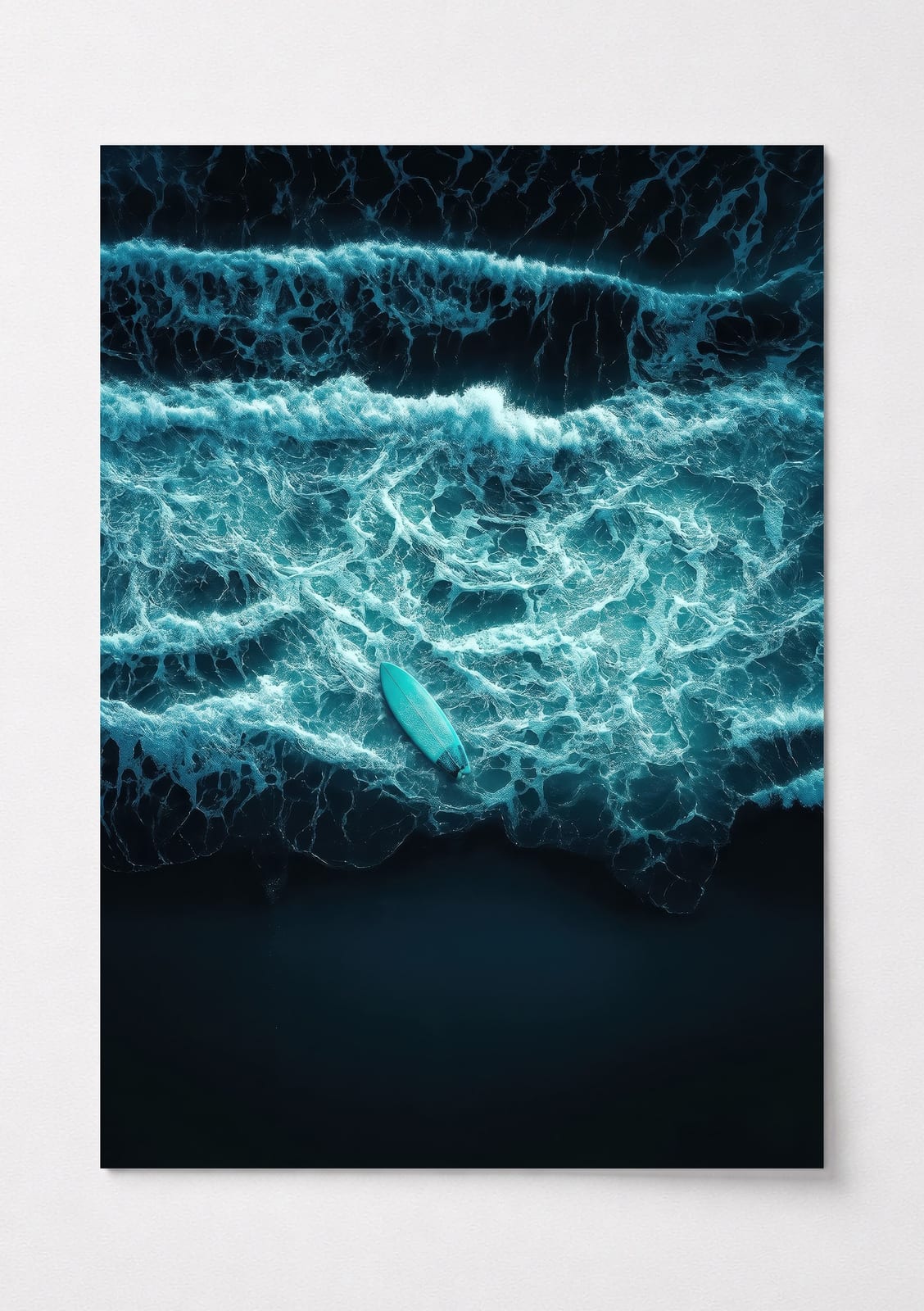 Surfboard Aerial Print