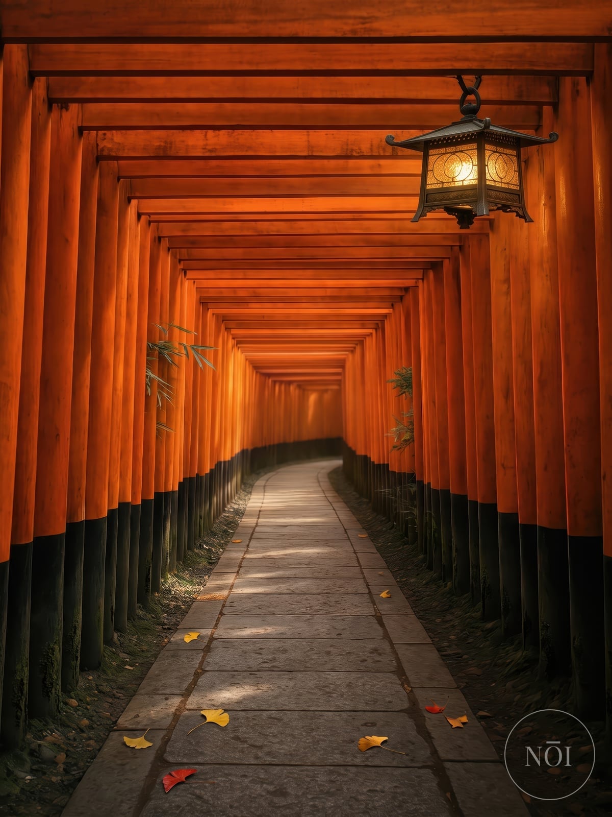 Torii-porte Tunnel Print — Poster (ungerahmt)
