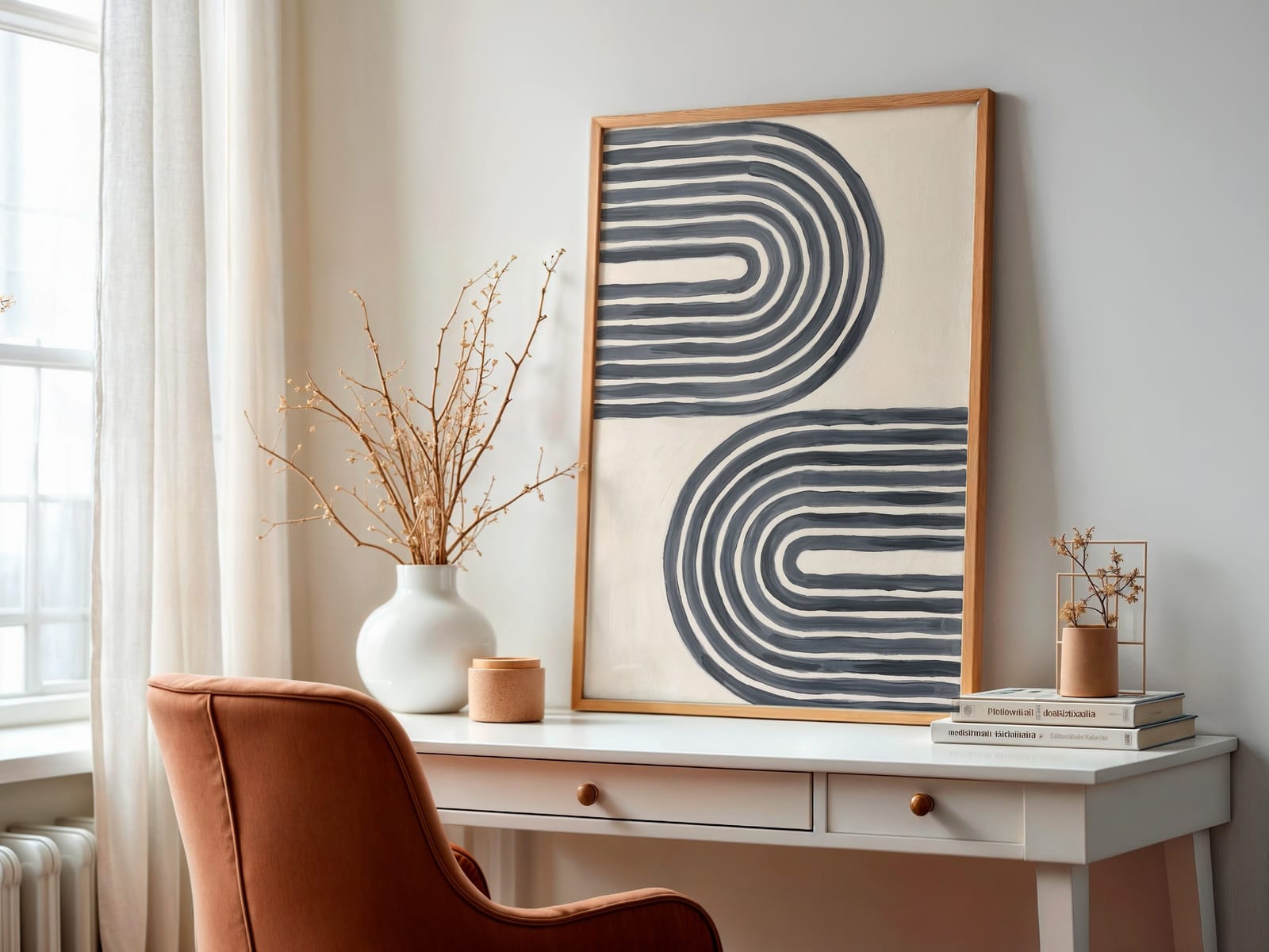 Abstract Line Art Print
