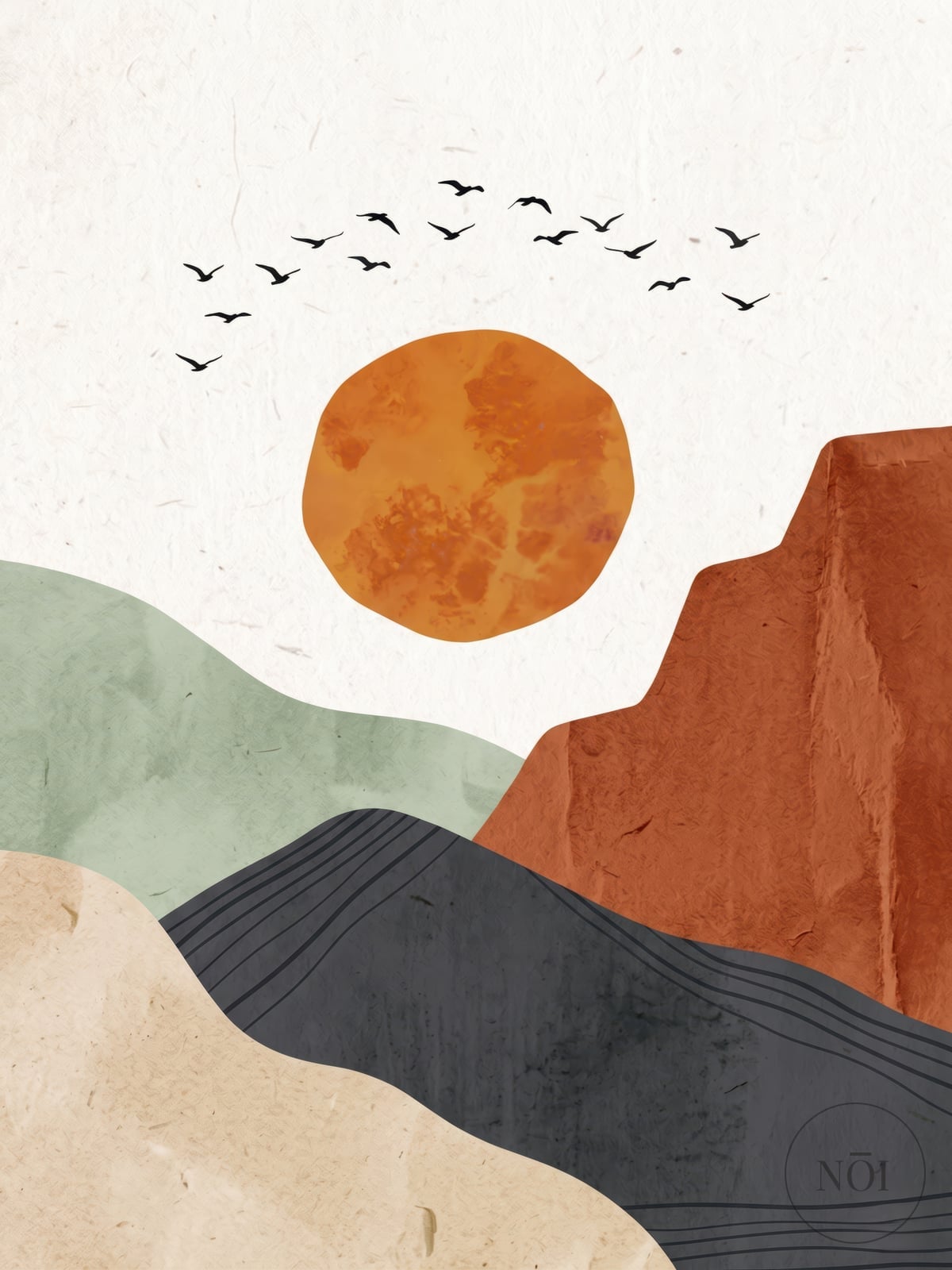 Zen Landscape Print — Poster (ungerahmt)