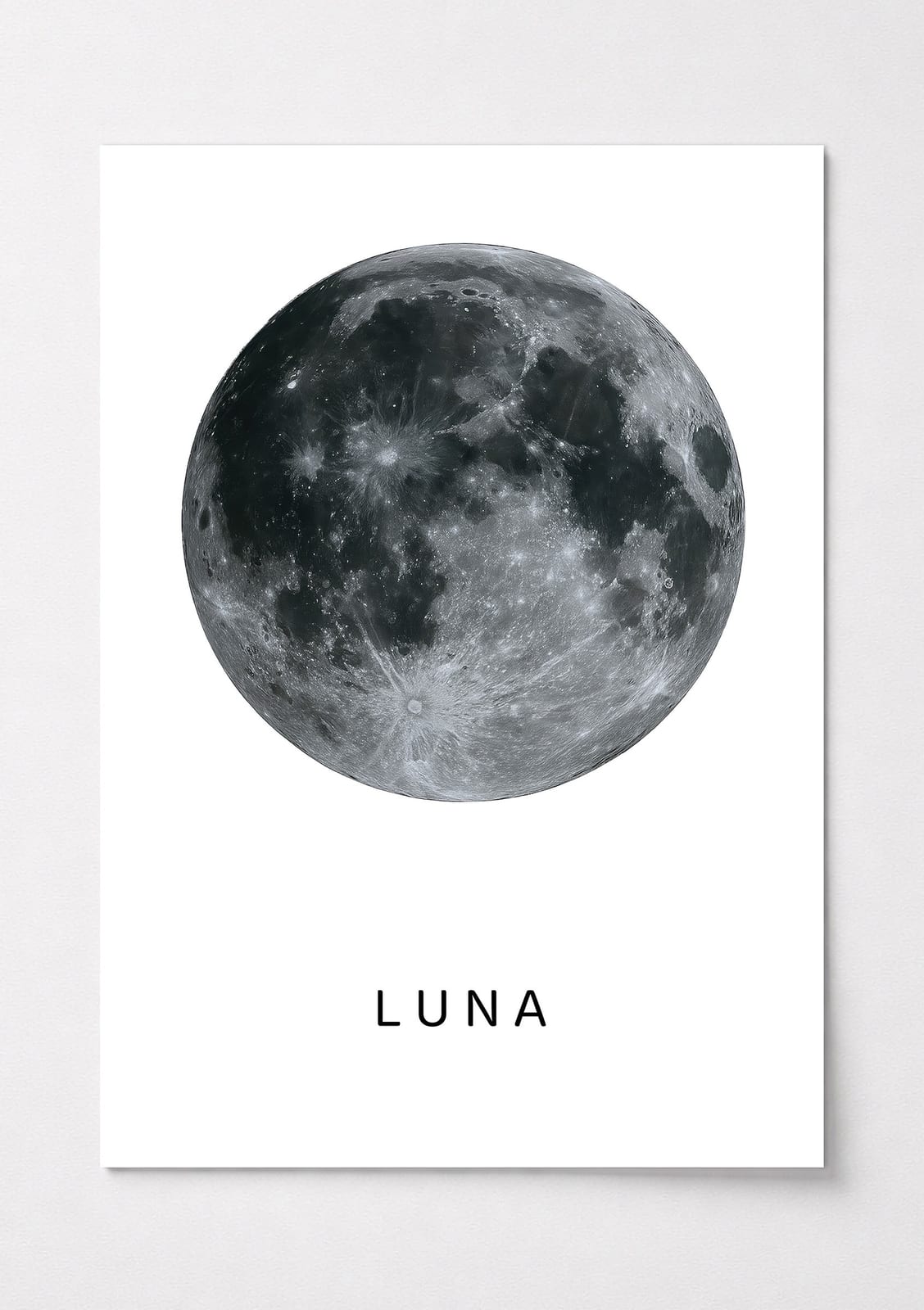 Vollmond in Großaufnahme, Mond-Poster, Wandbild Schlafzimmer