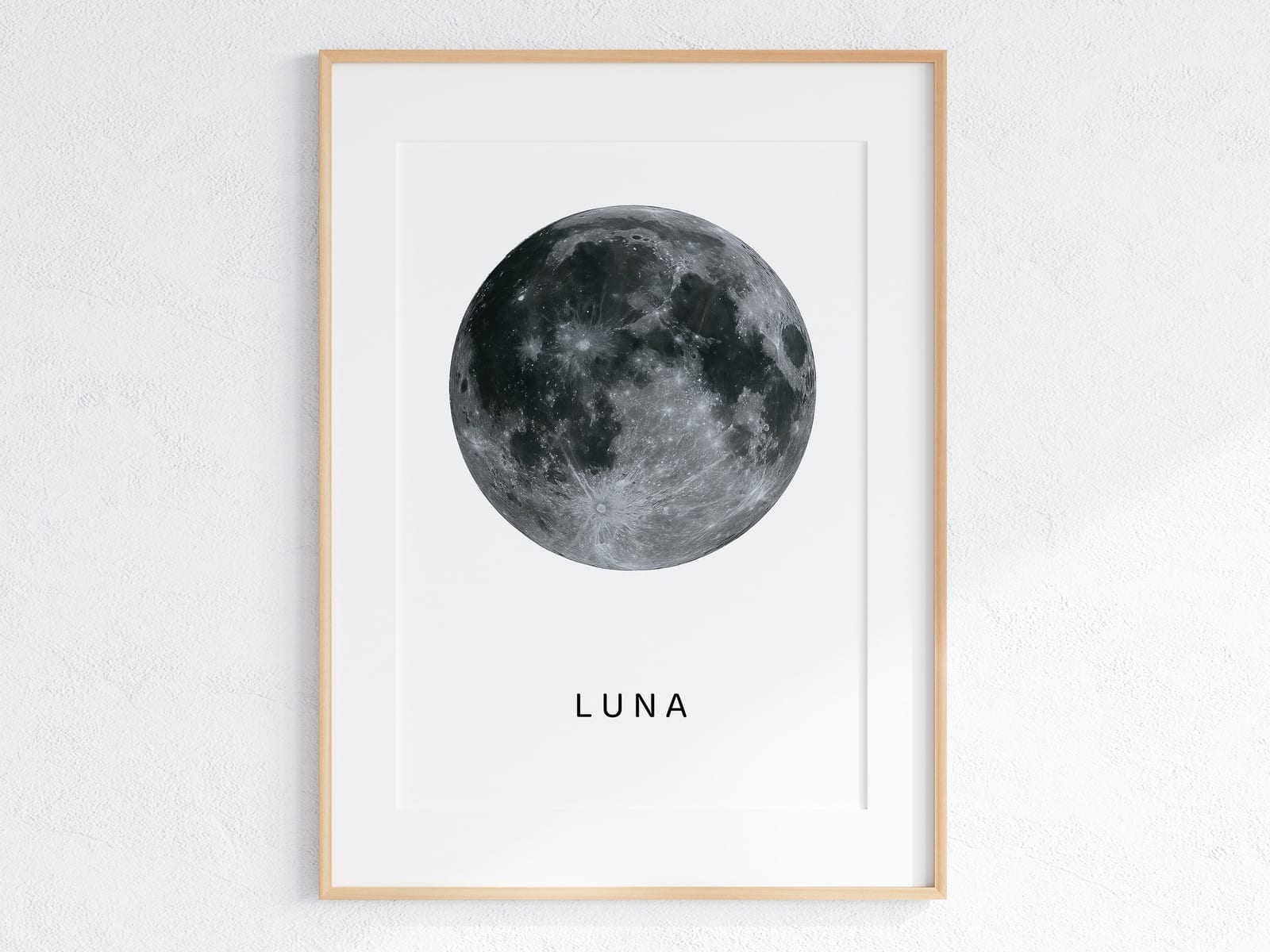 Vollmond in Großaufnahme, Mond-Poster, Wandbild Schlafzimmer