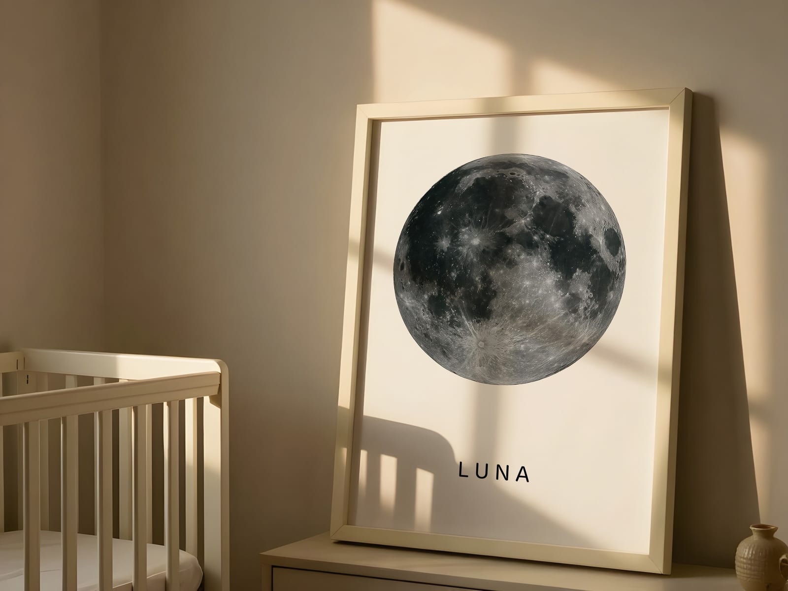 Vollmond in Großaufnahme, Mond-Poster, Wandbild Schlafzimmer