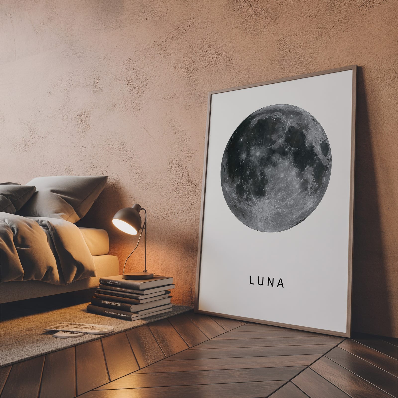 Vollmond in Großaufnahme, Mond-Poster, Wandbild Schlafzimmer