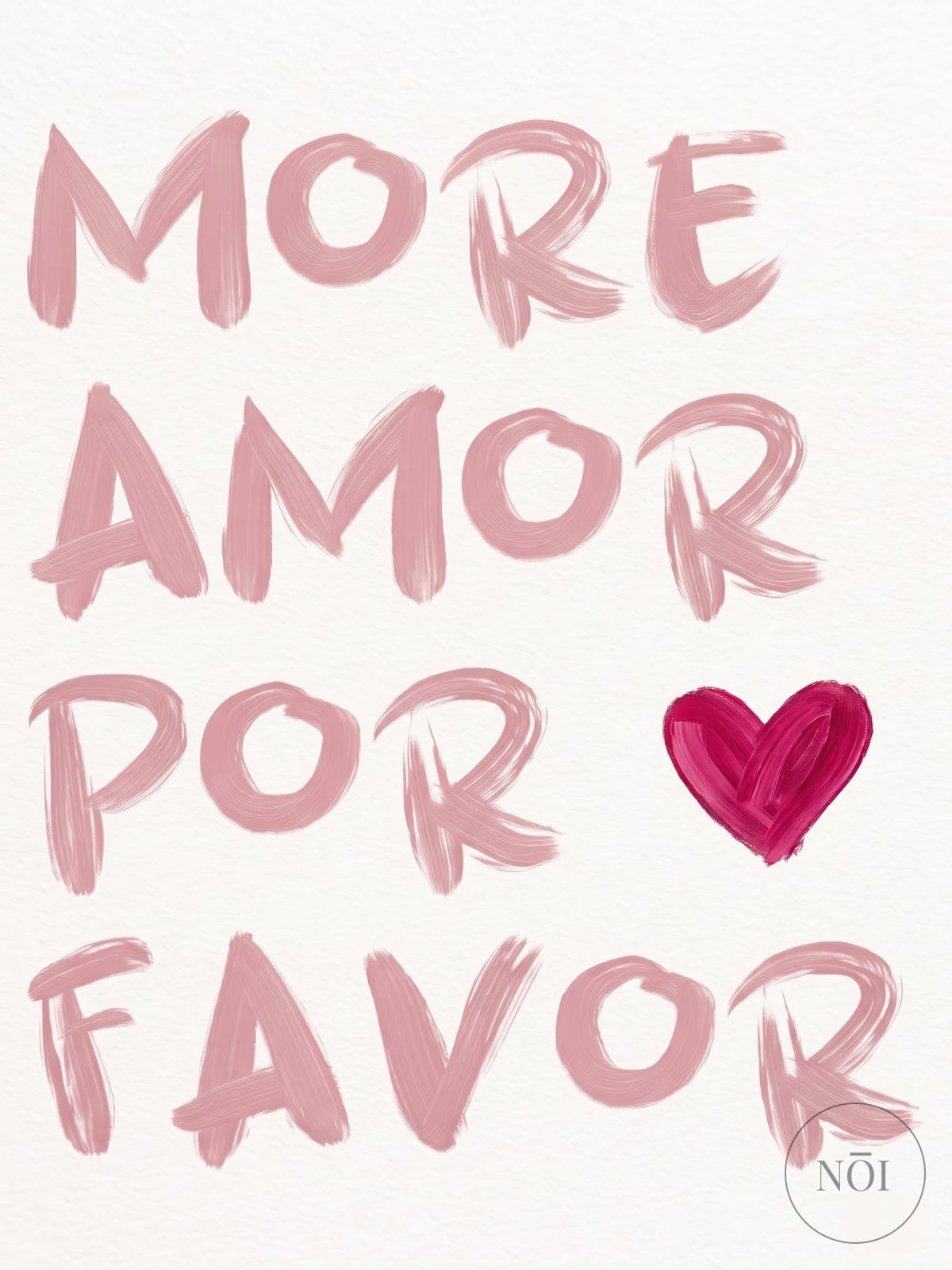 More Amor Por Favor Print — Poster (ungerahmt)