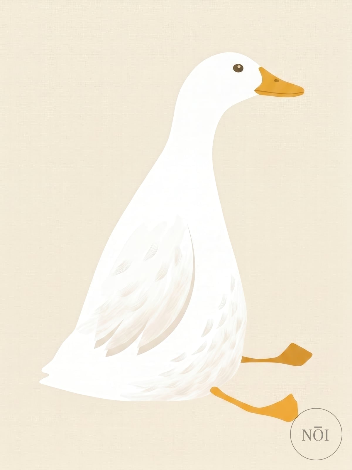 Stolzierende Gans, Kunstdruck Landhaus, Wandbild Küche — Poster (ungerahmt)
