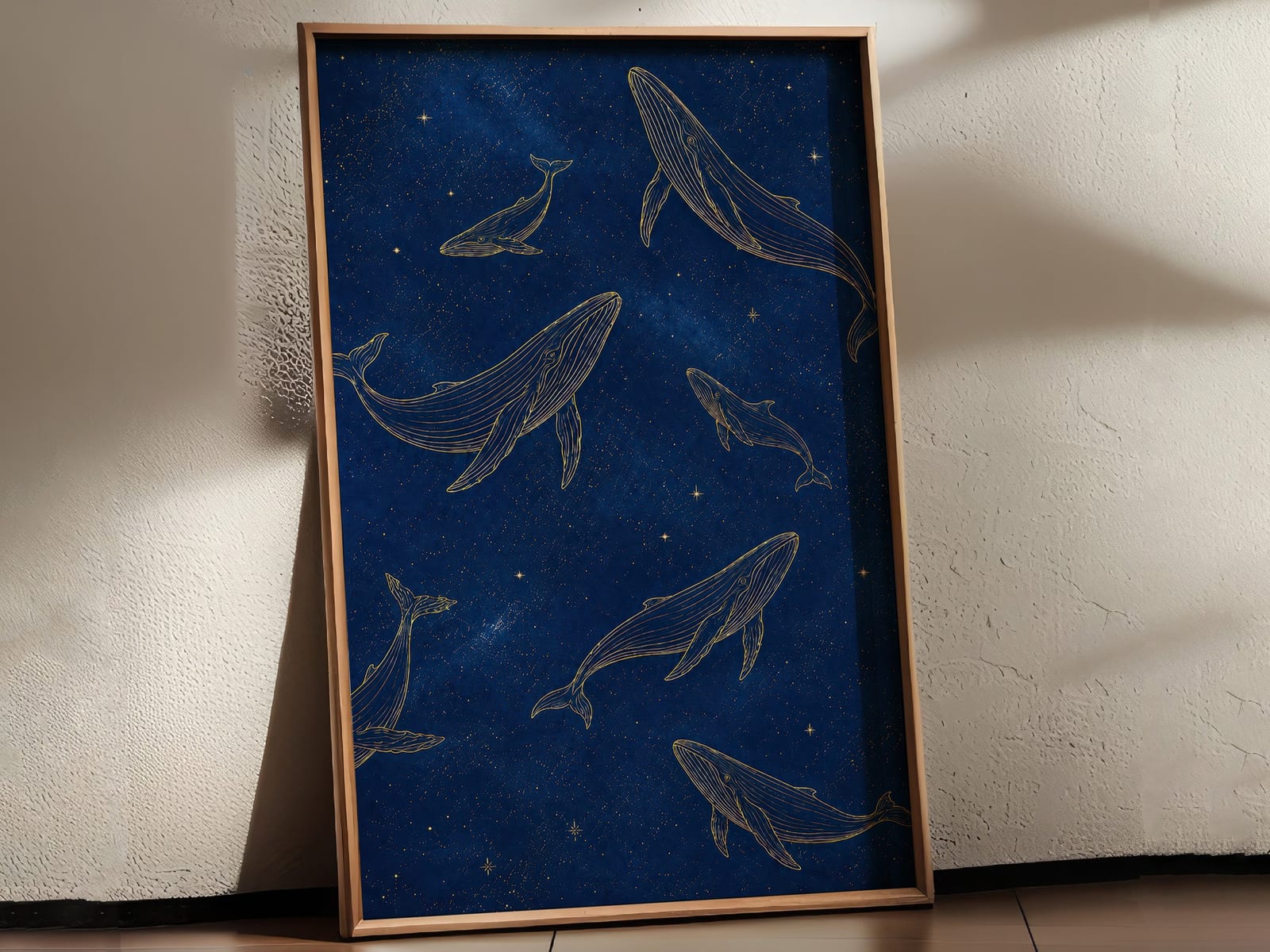 Walvis Line Art Print