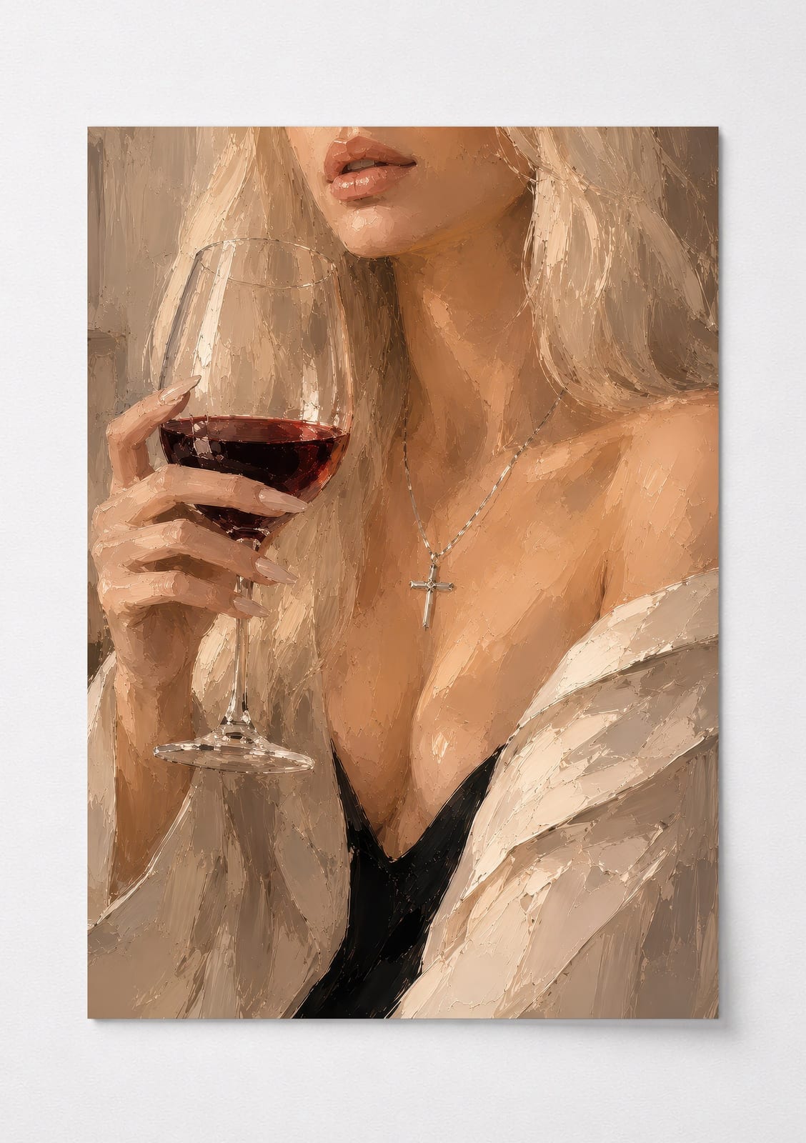 Wine Glass Portrait Print