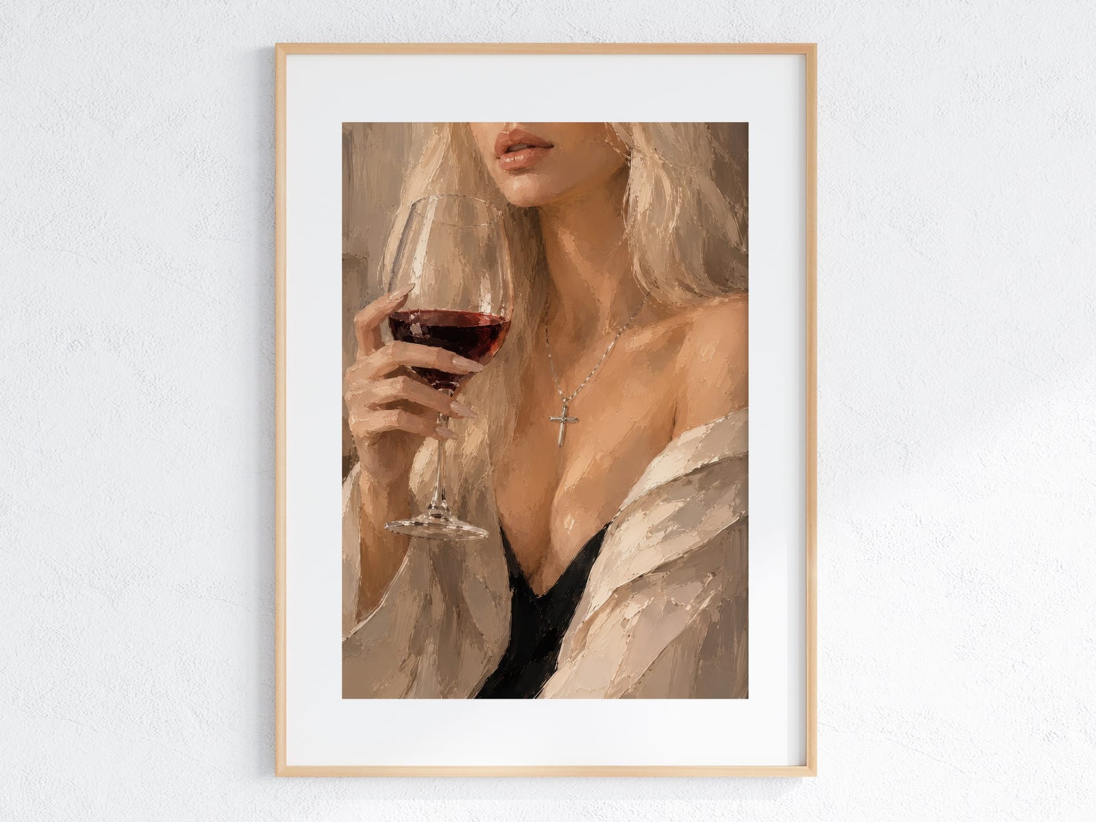 Wine Glass Portrait Print
