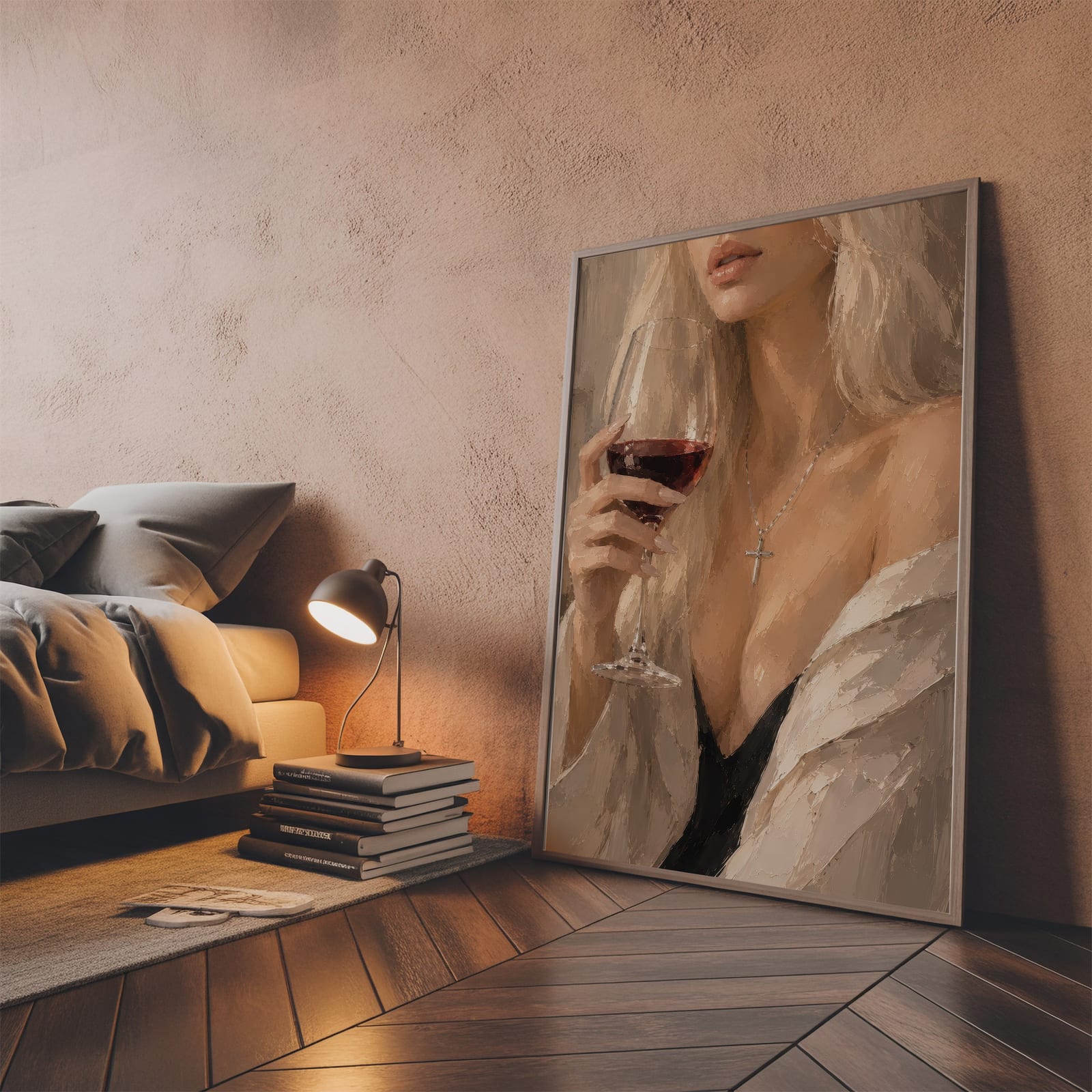 Wine Glass Portrait Print