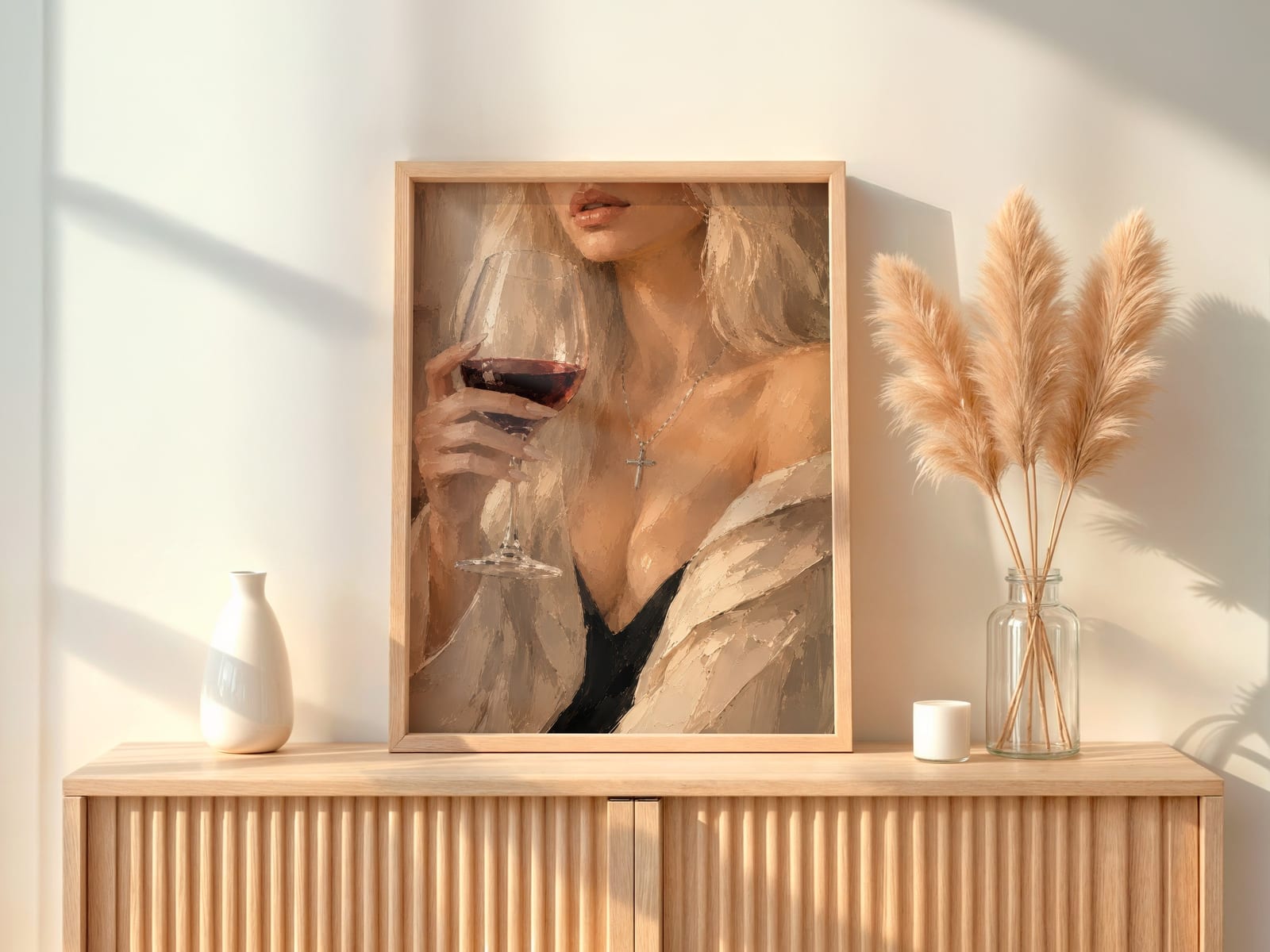 Wine Glass Portrait Print
