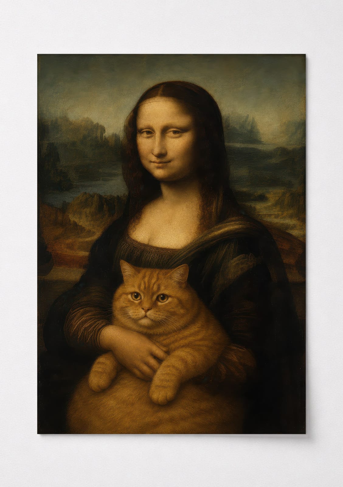 Kat Mona Lisa Print