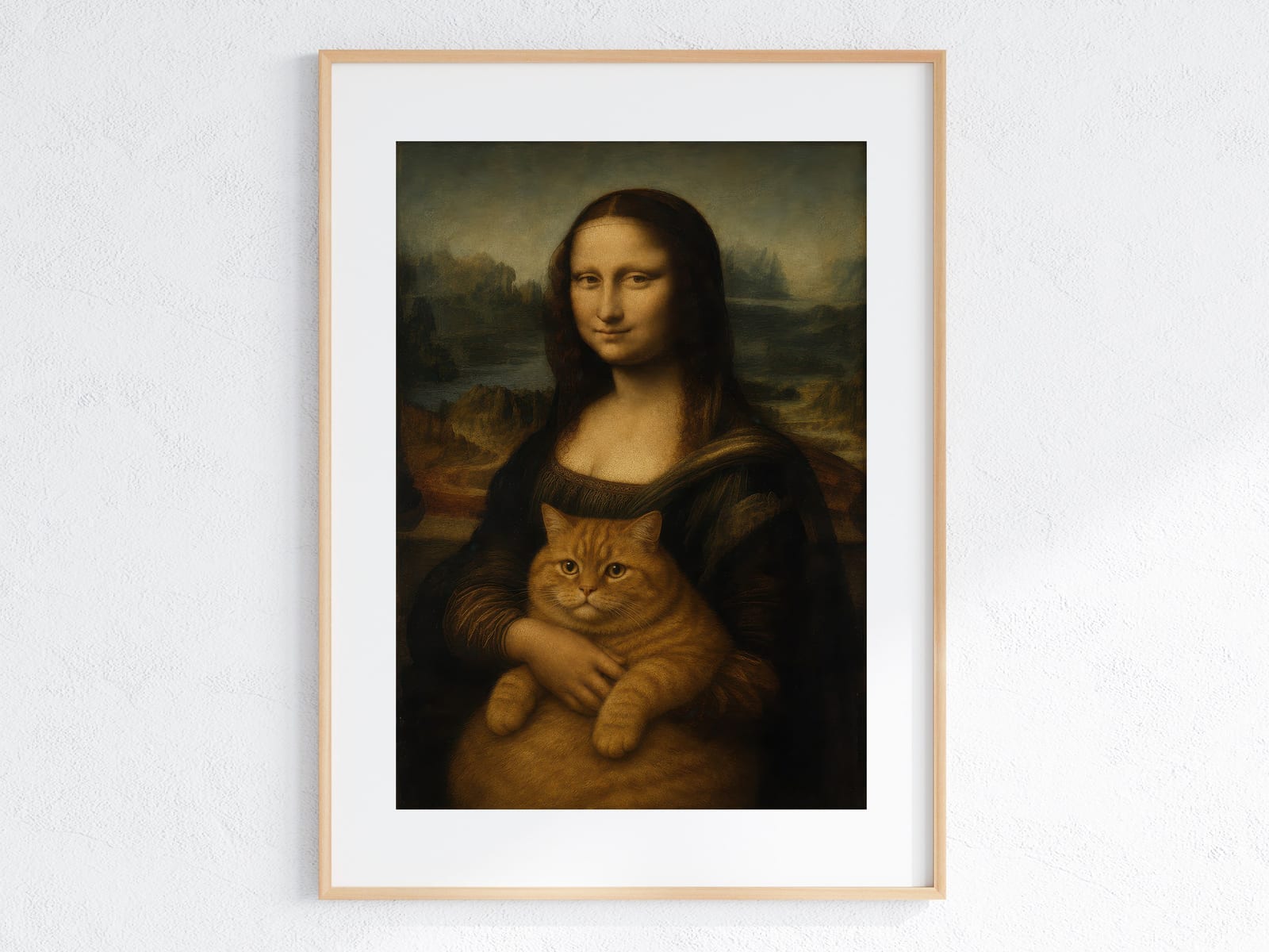 Kat Mona Lisa Print