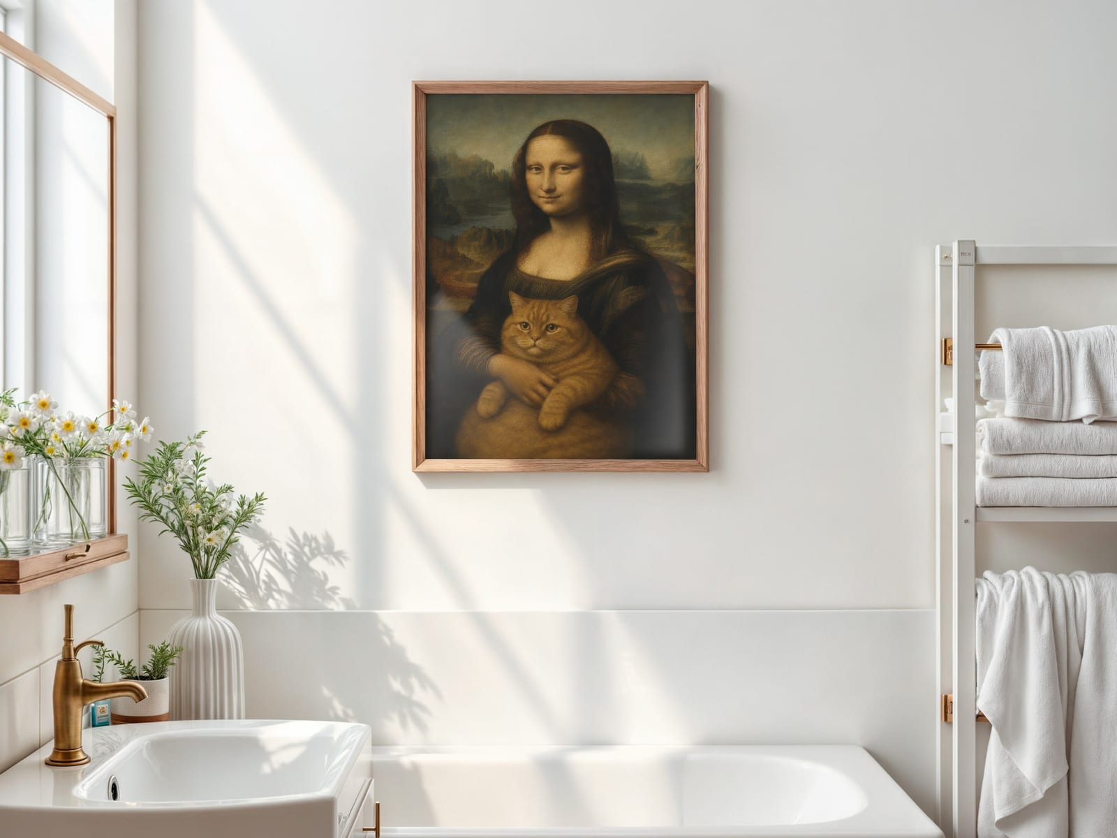 Kat Mona Lisa Print
