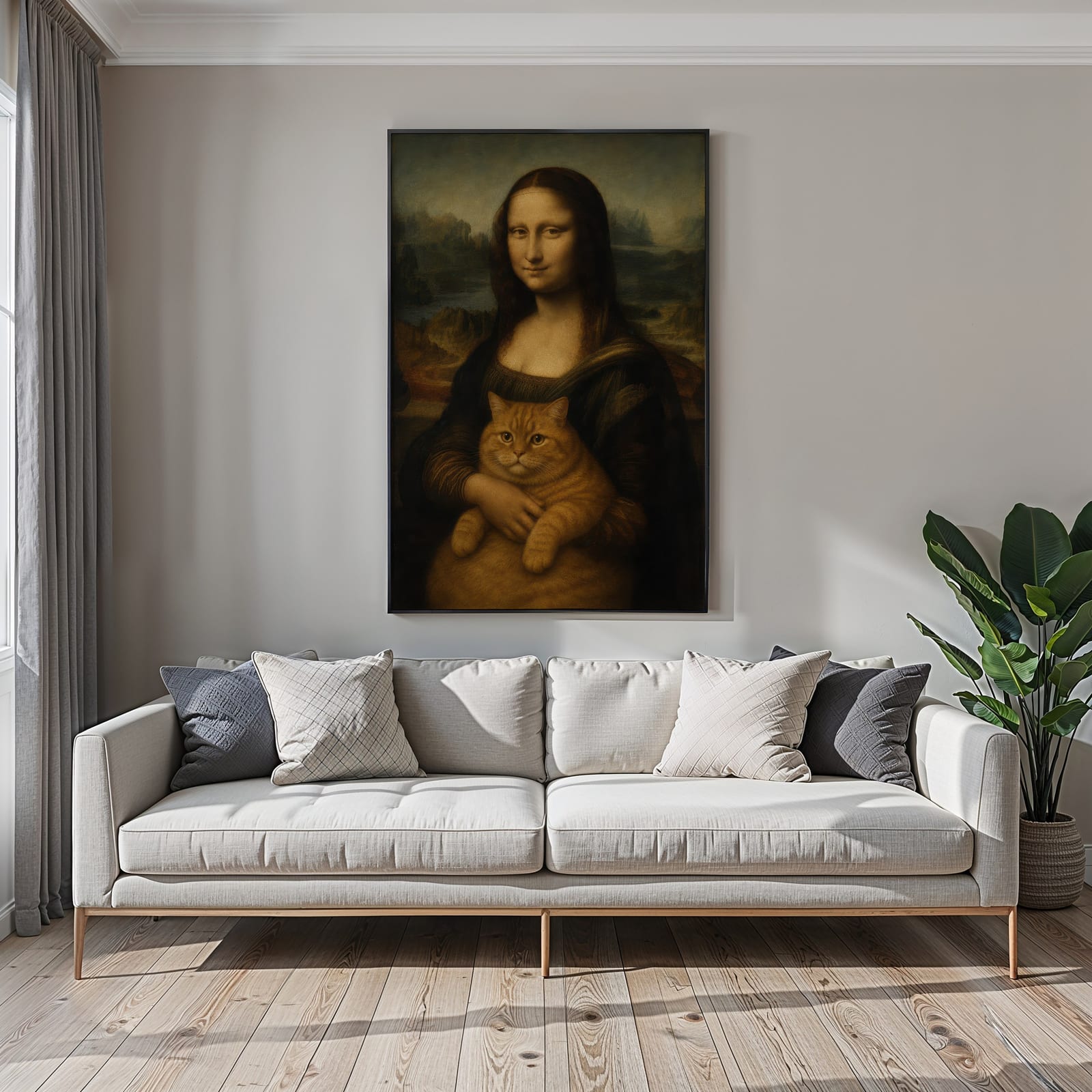 Kat Mona Lisa Print