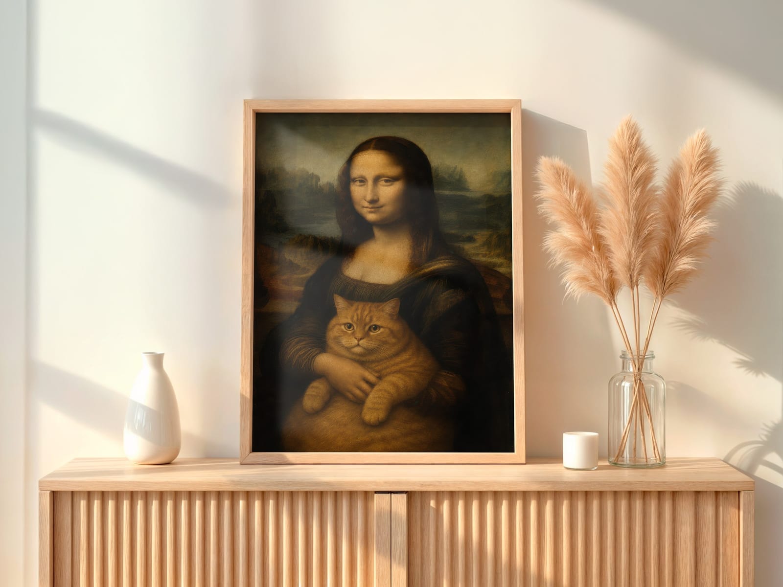 Kat Mona Lisa Print