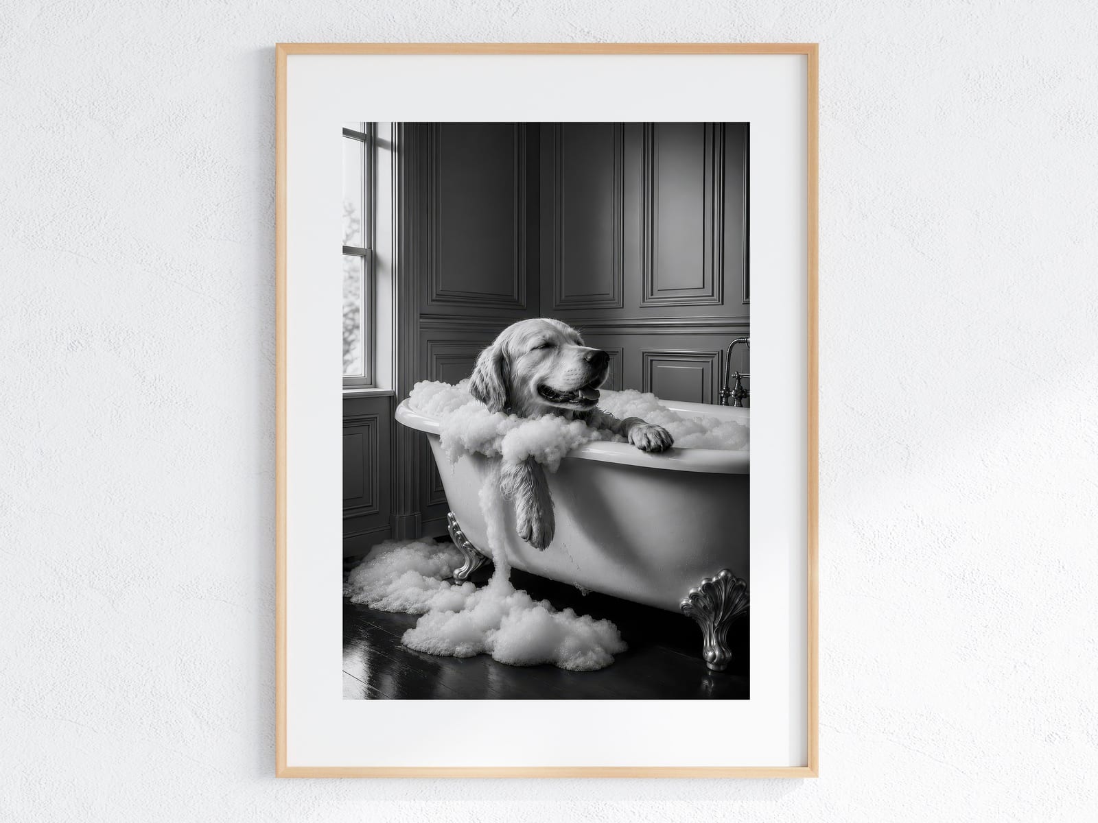 Golden Retriever Badkar Print