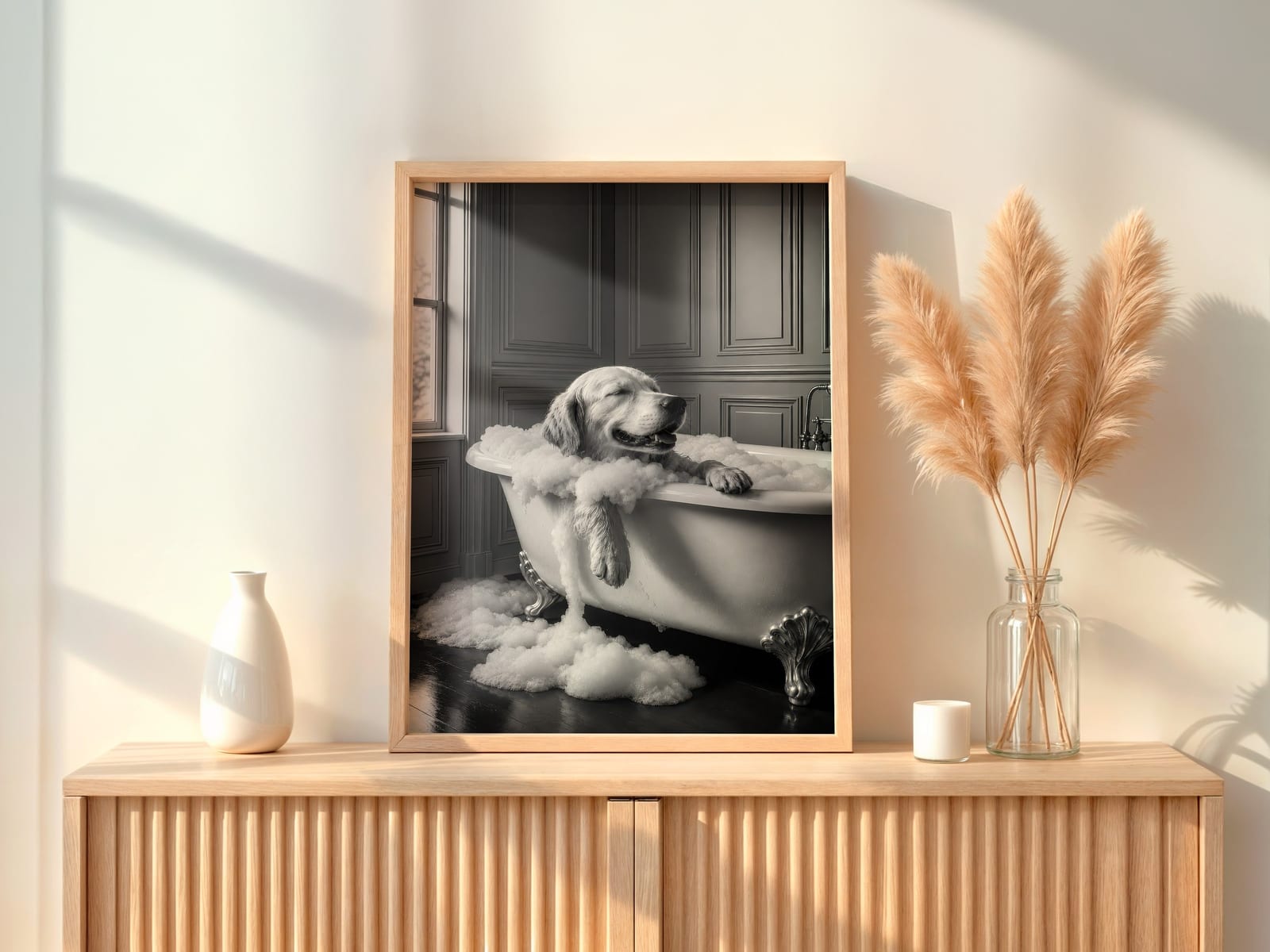 Golden Retriever Badkar Print
