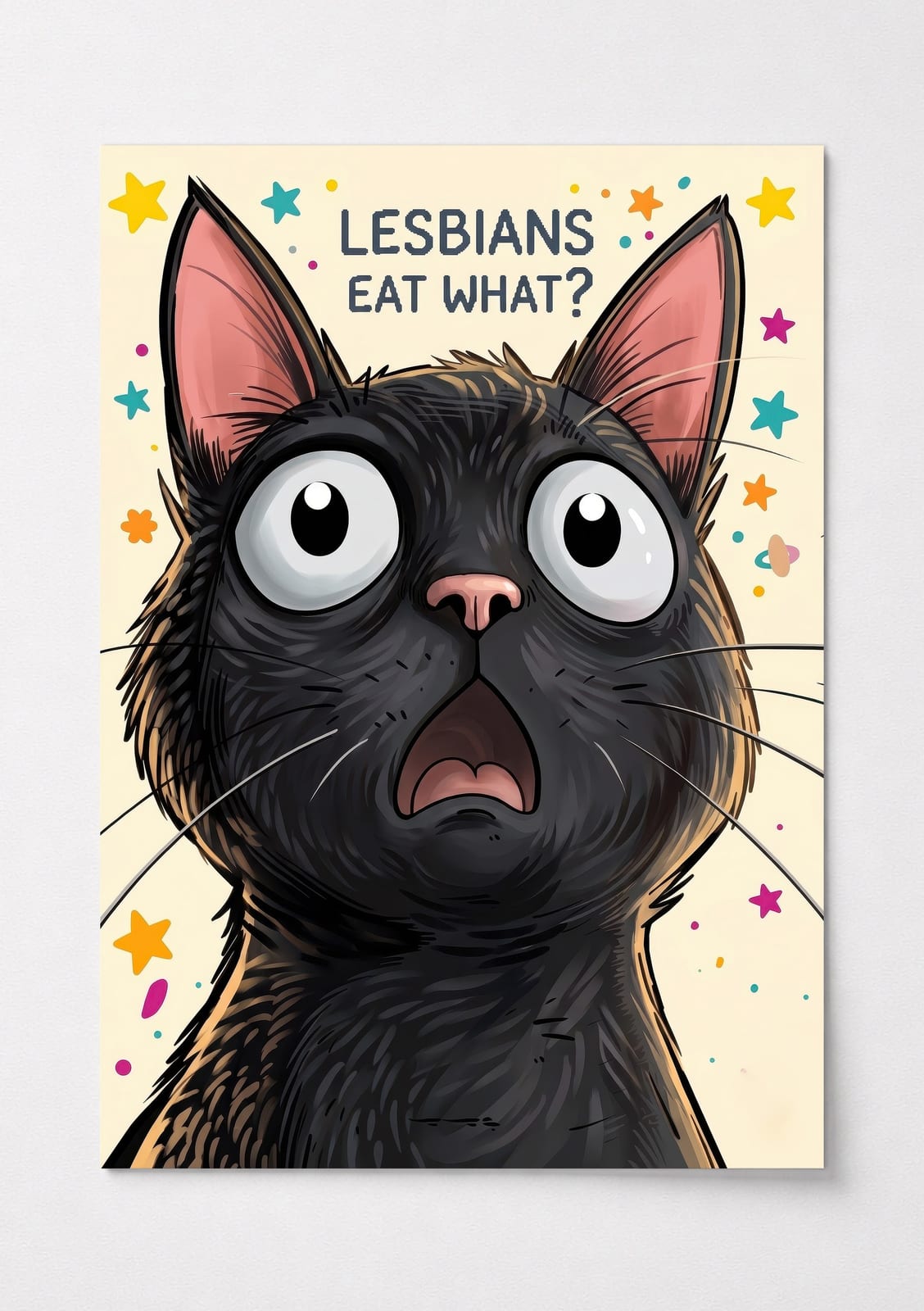 Kat på Toilettet Plakat