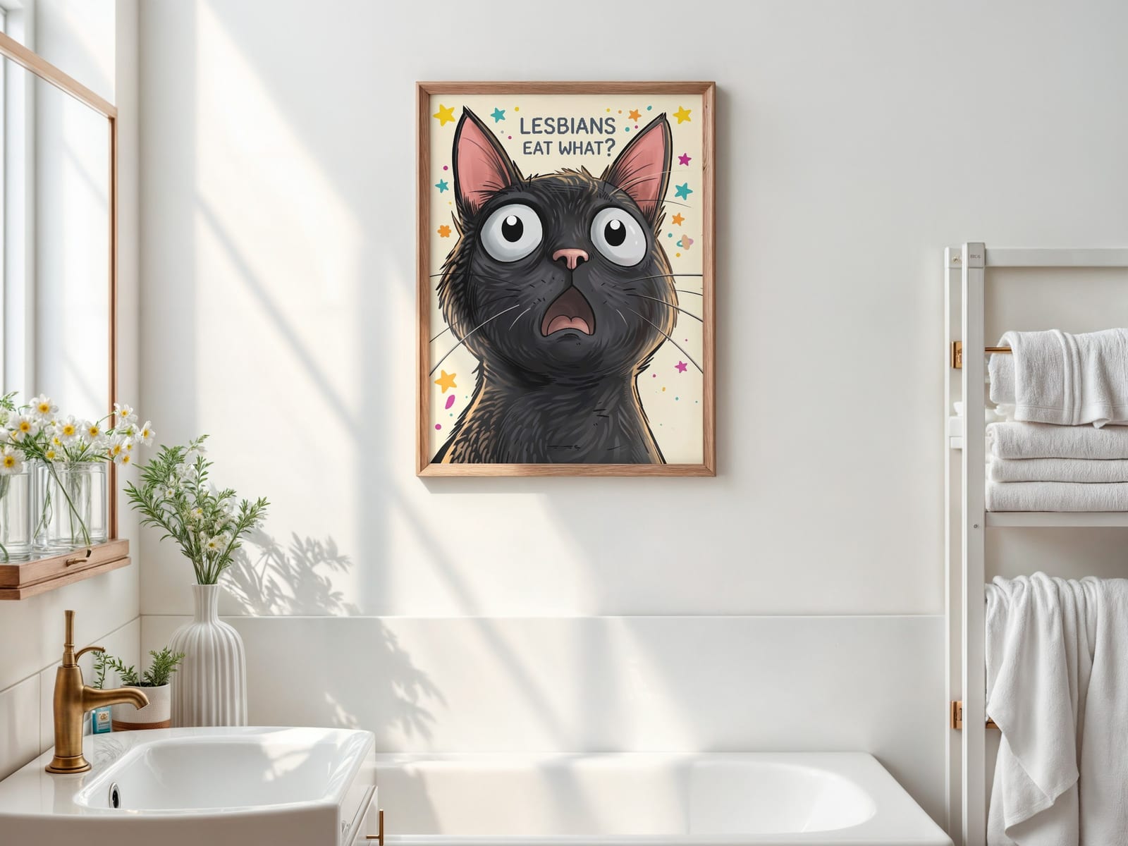 Poster Gatto sul Water