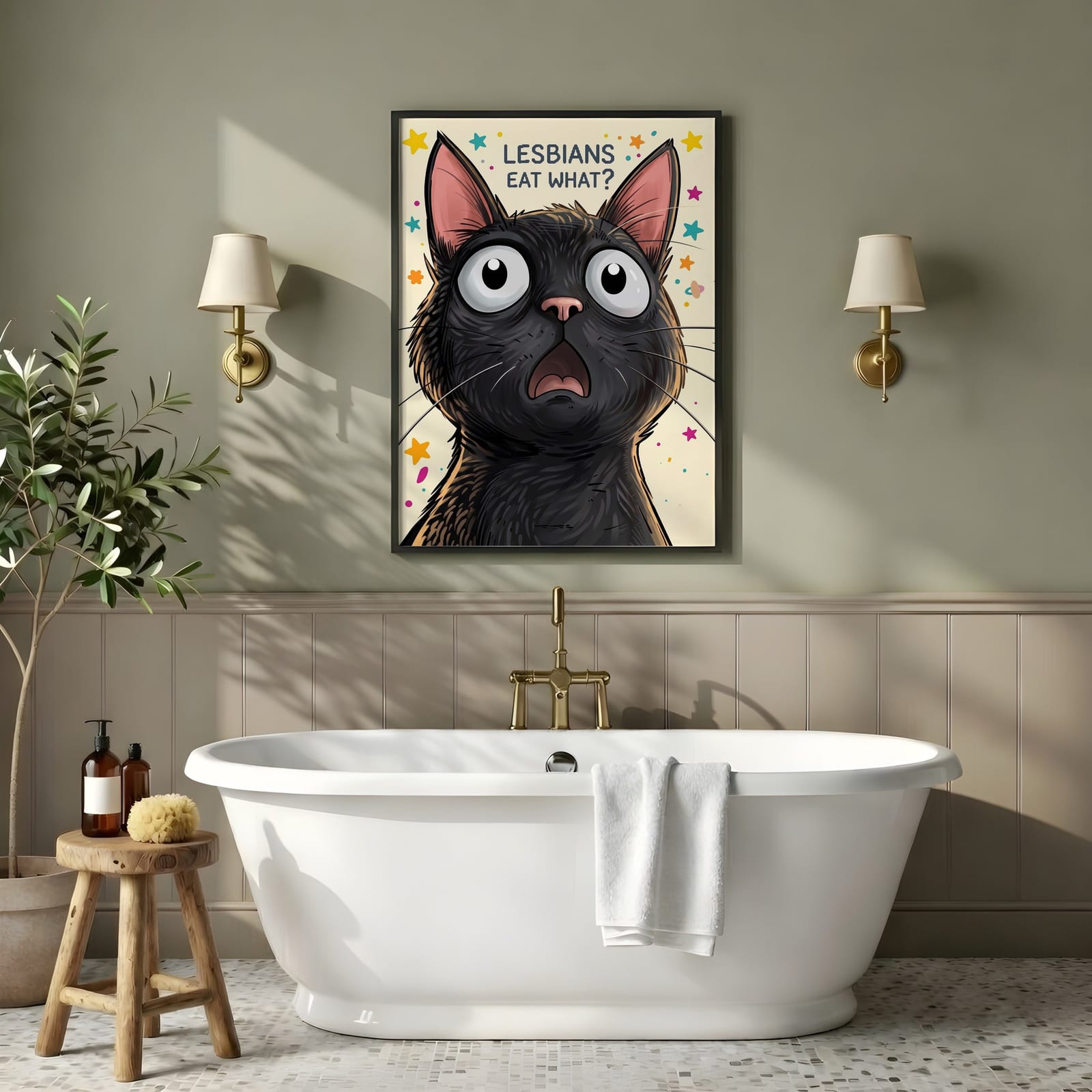Poster Gatto sul Water