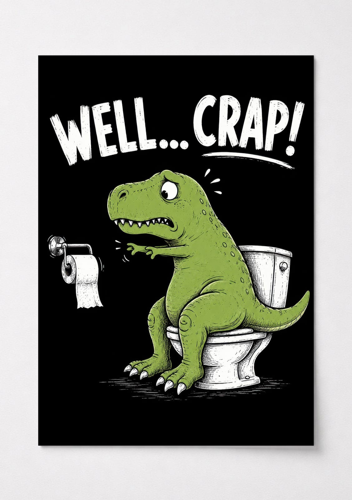 Dinosaur Toilet-plakat