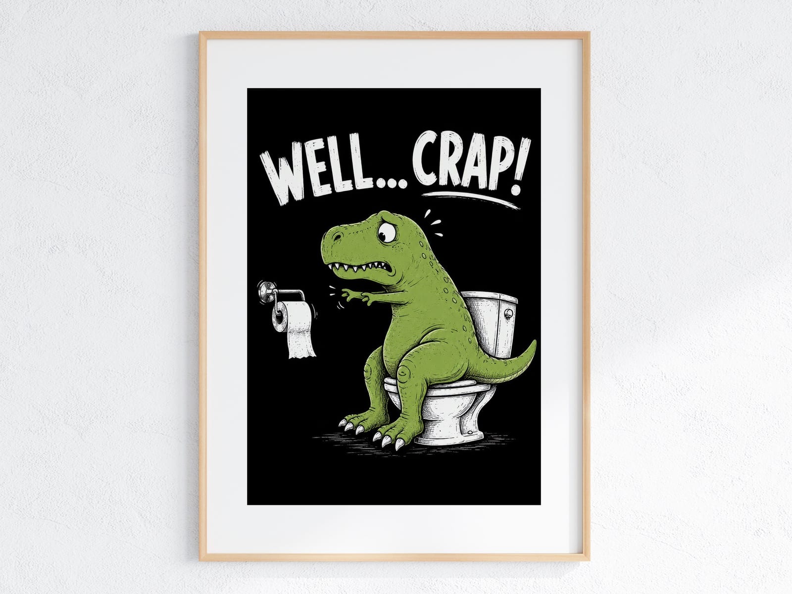 Dinosaur Toilet-plakat