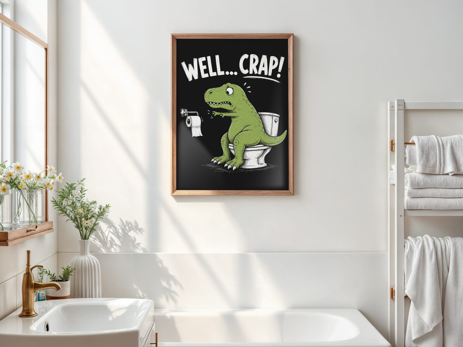 Dinosaur Toilet-plakat