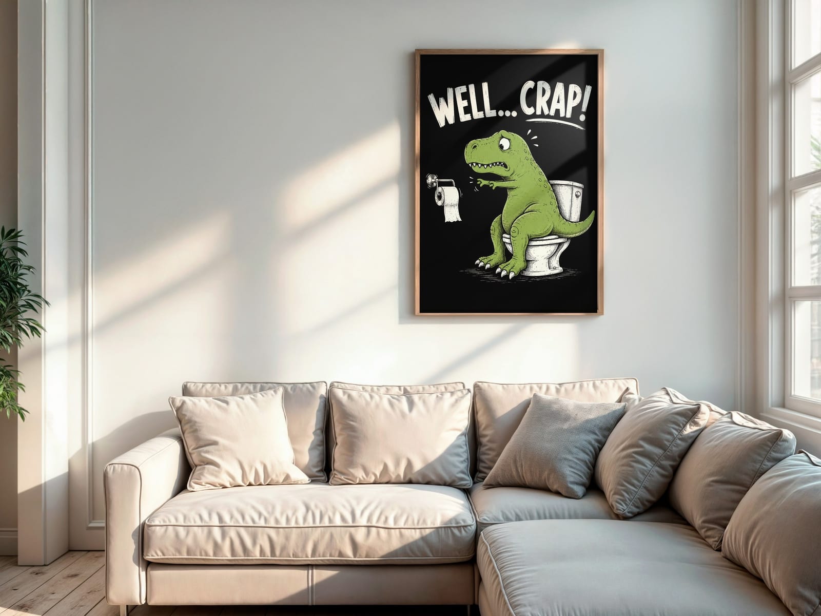 Dinosaur Toilet-plakat