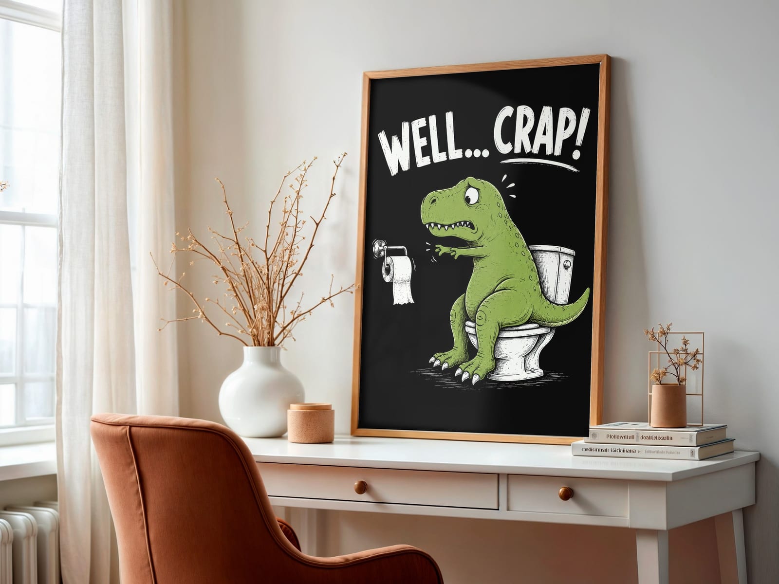Dinosaur Toilet-plakat