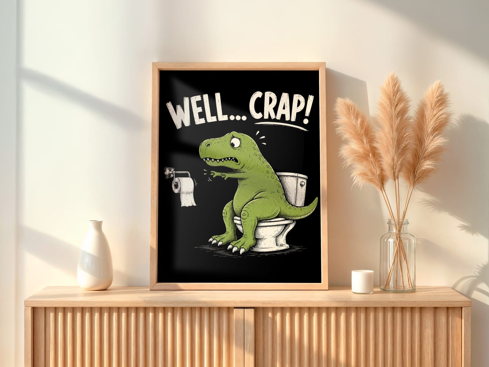 Dinosaur Toilet-plakat