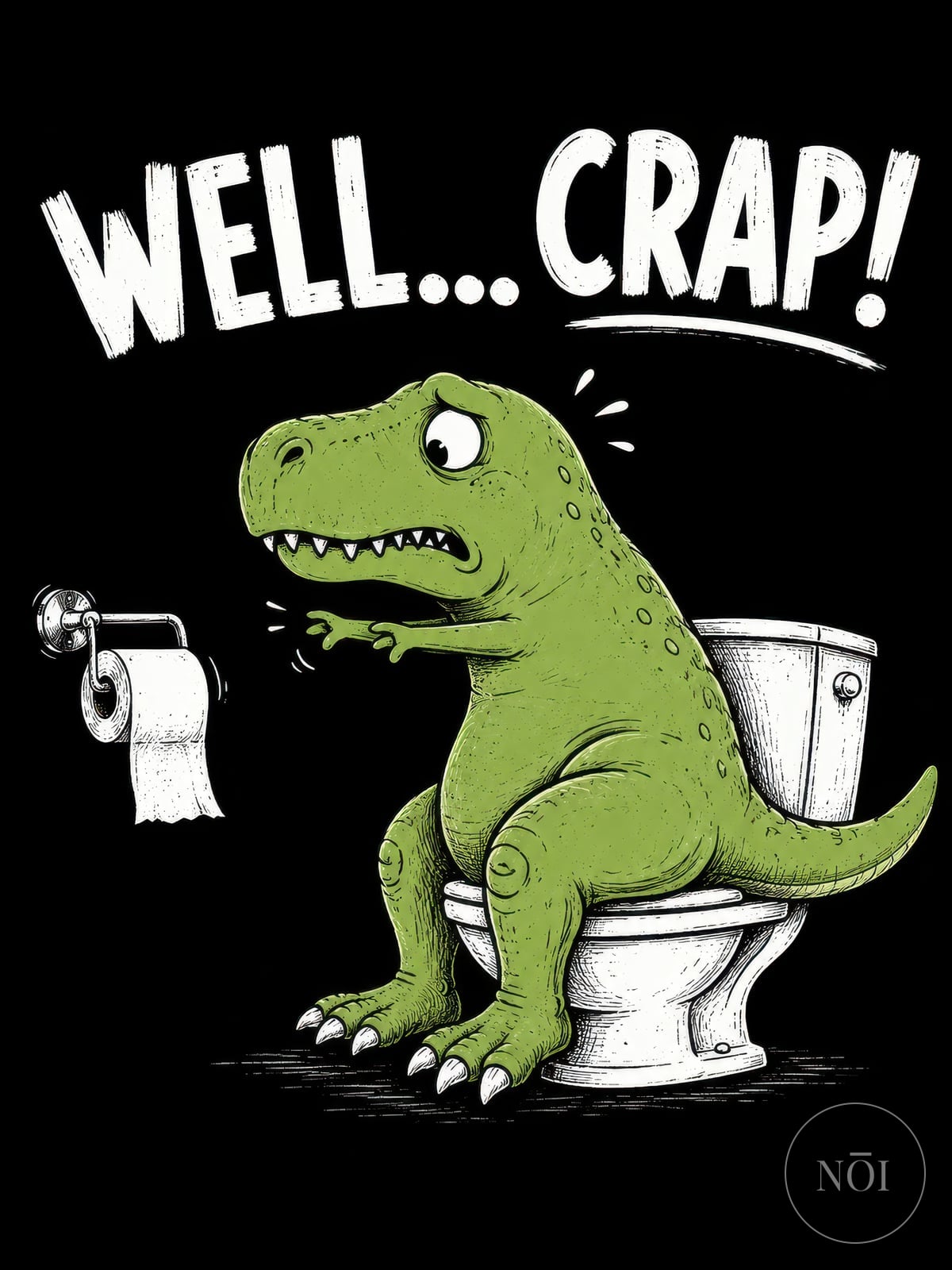 Póster Dinosaur Toilet — Poster (ungerahmt)
