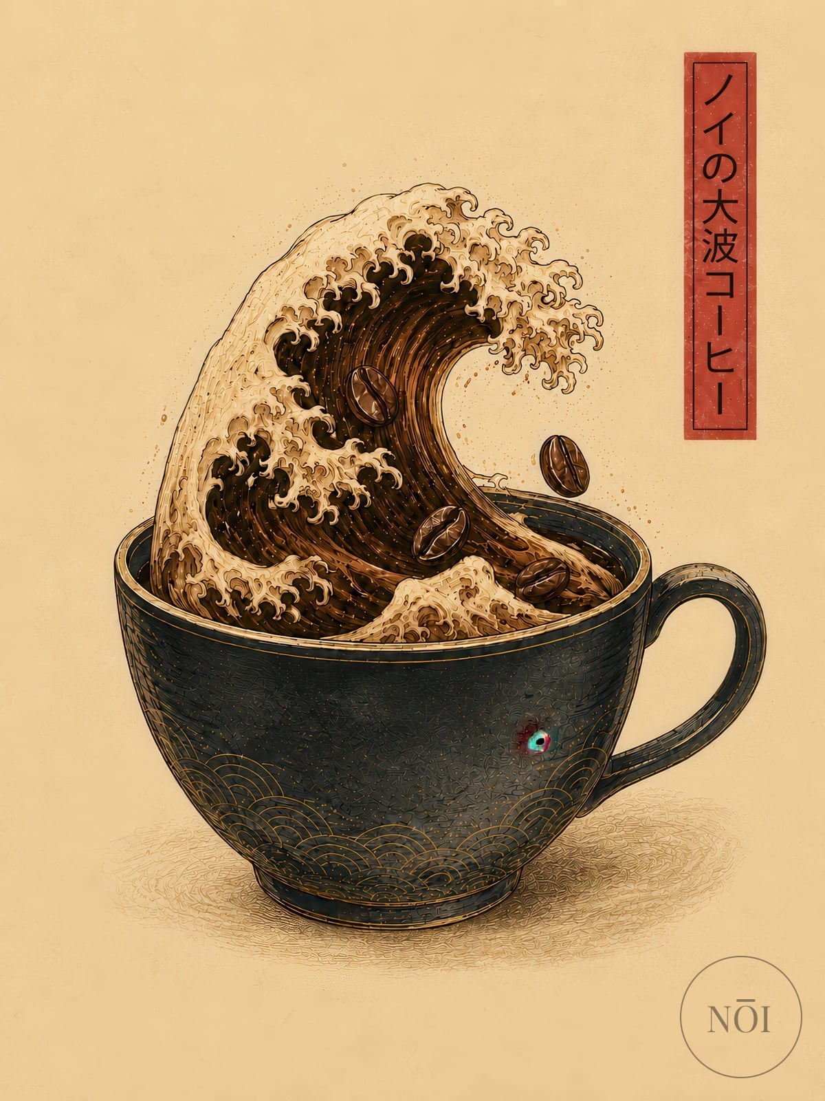 Stampa d'arte Coffee Wave — Poster (ungerahmt)