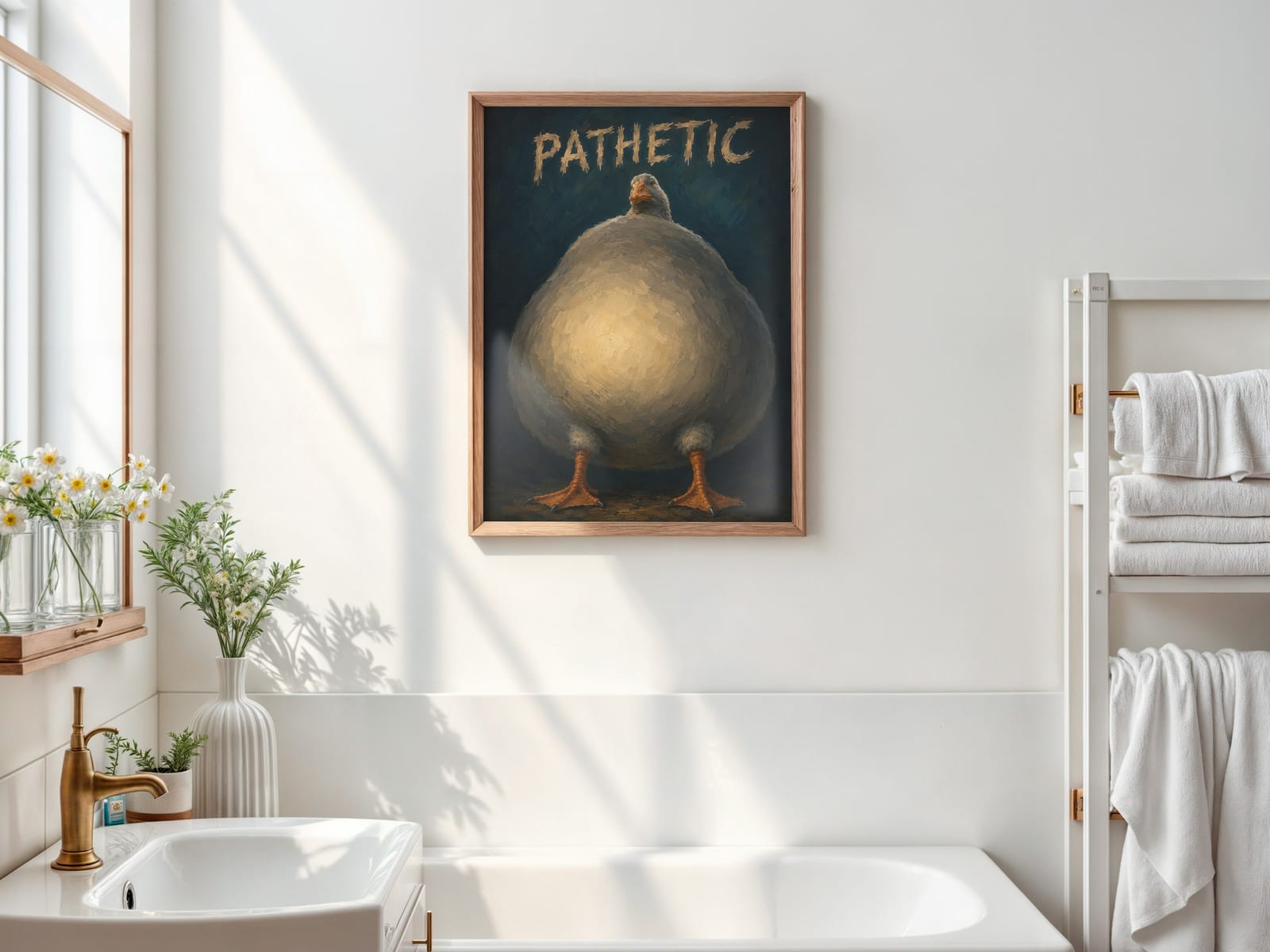 Sad Goose Meme Print