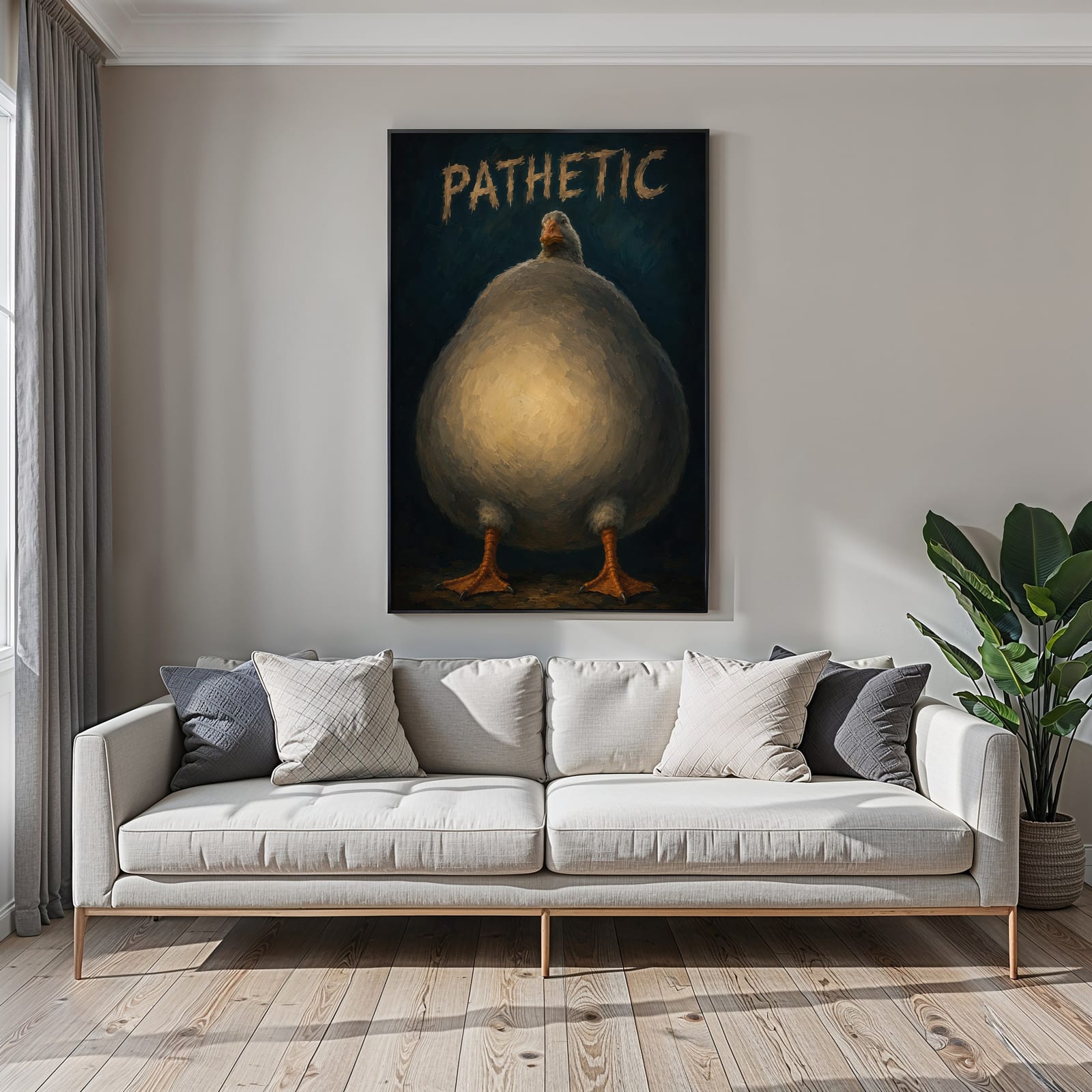 Sad Goose Meme Print