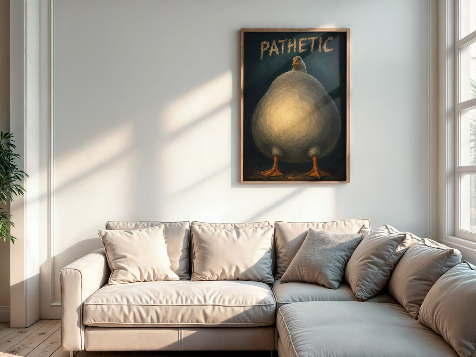 Sad Goose Meme Print