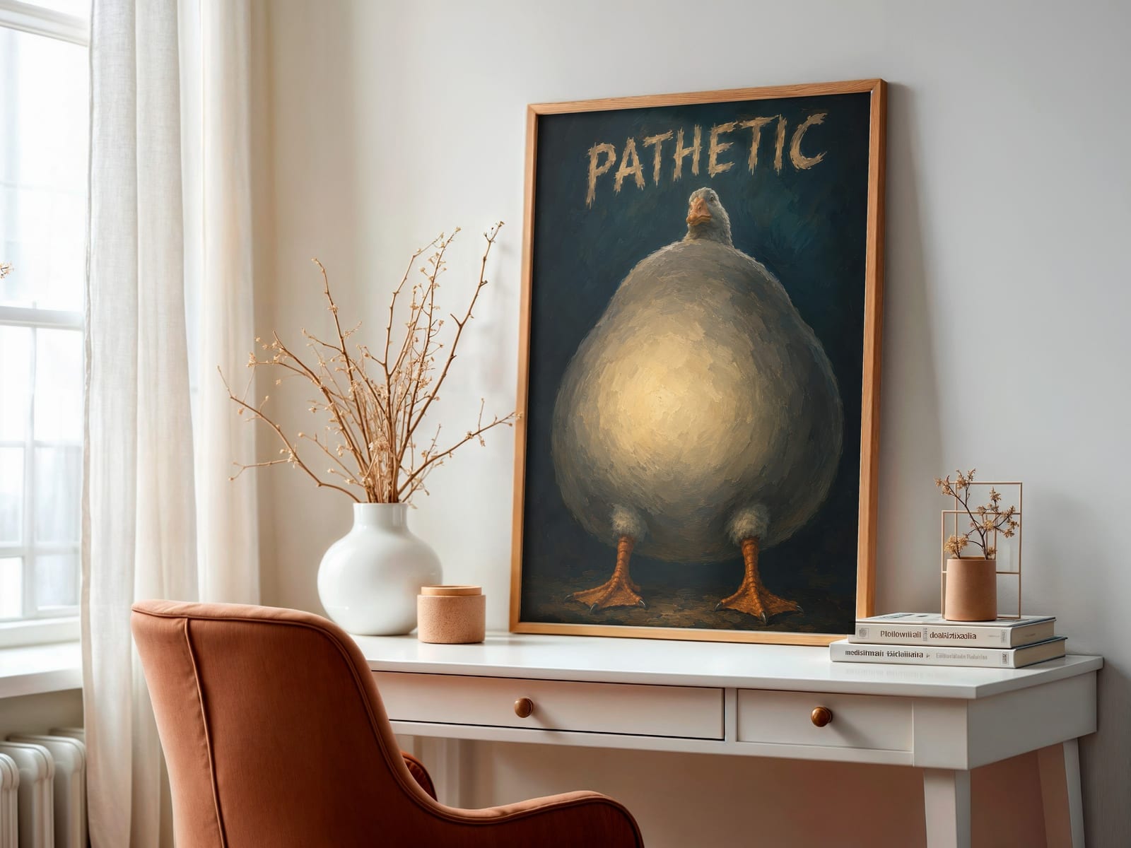 Sad Goose Meme Print