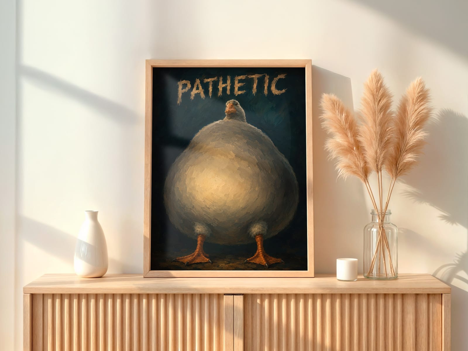Sad Goose Meme Print