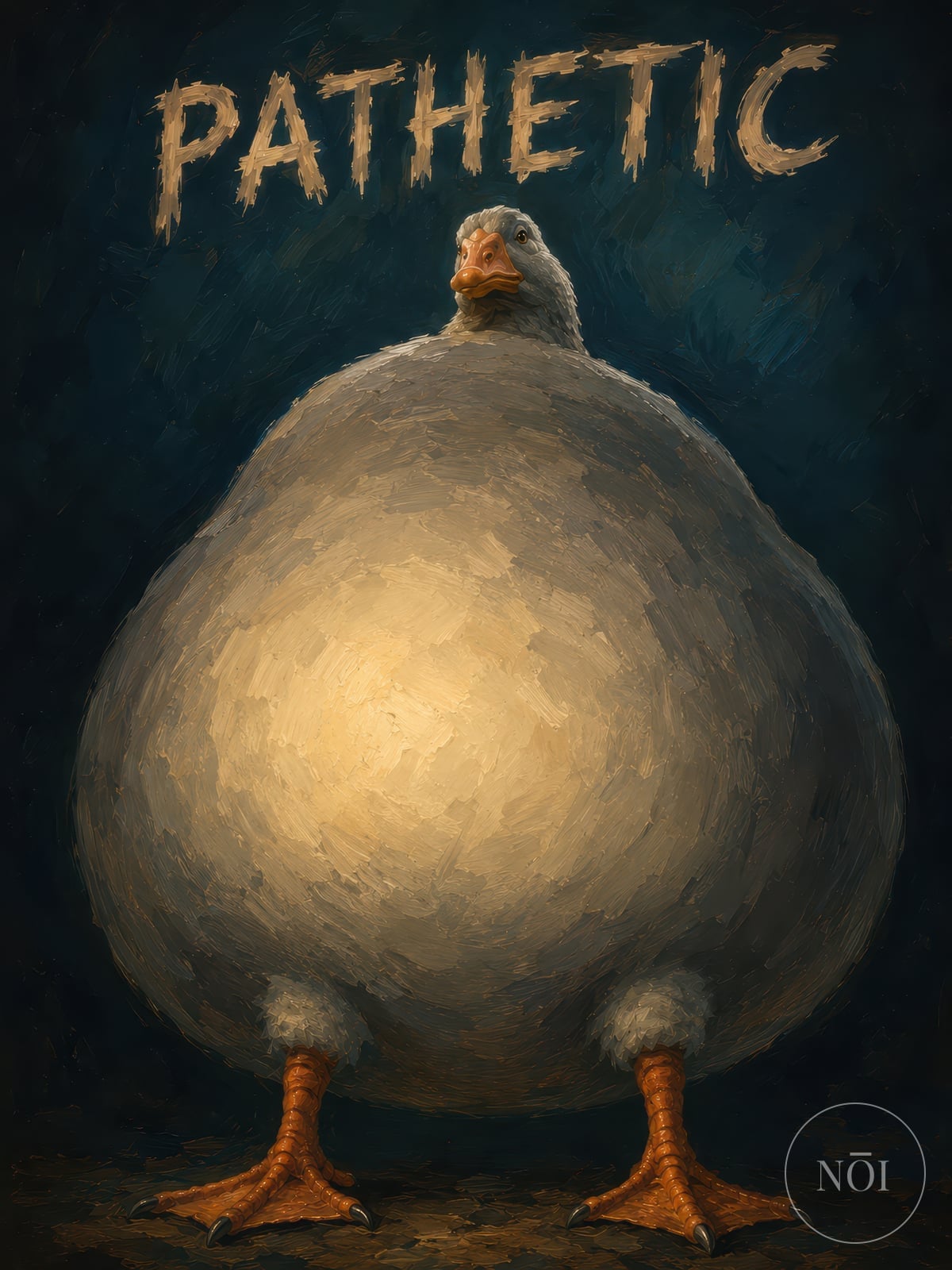 Sad Goose Meme Print — Poster (ungerahmt)