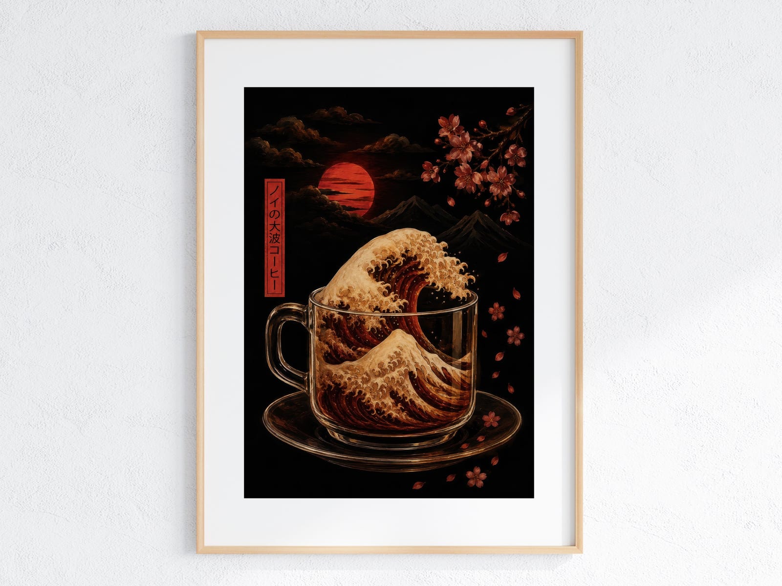 Coffee Wave-print
