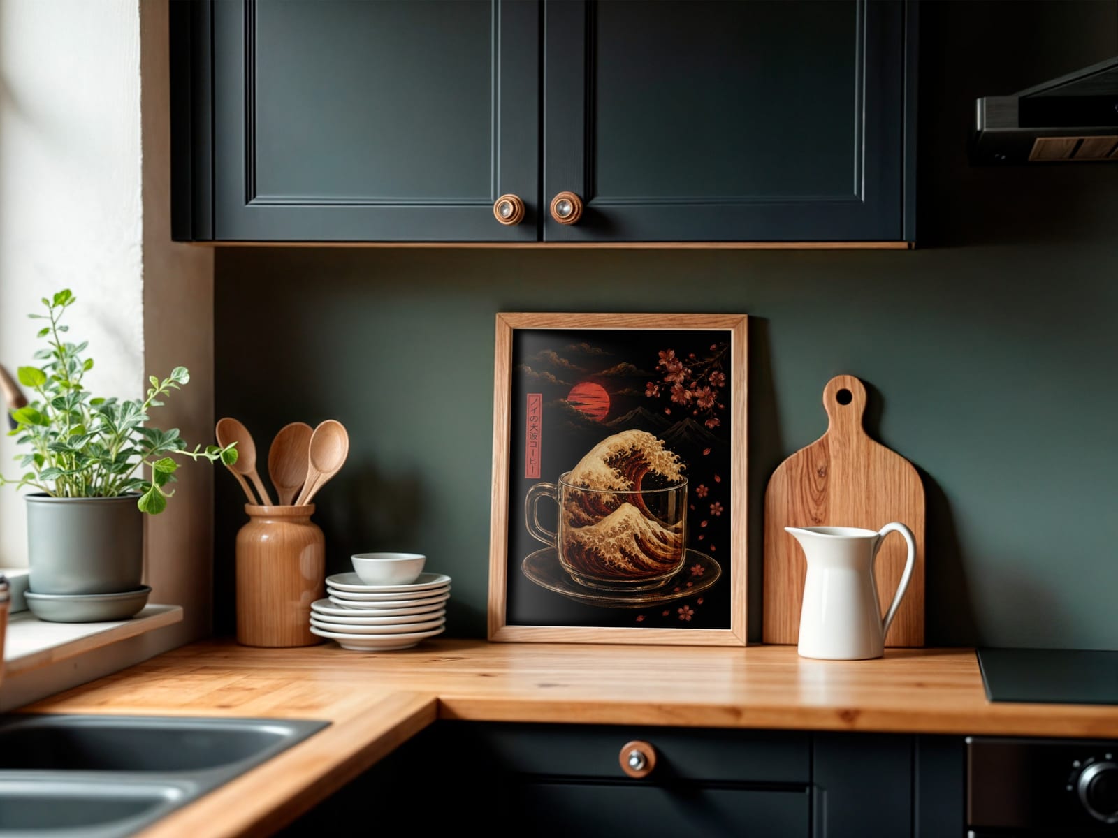 Coffee Wave-print
