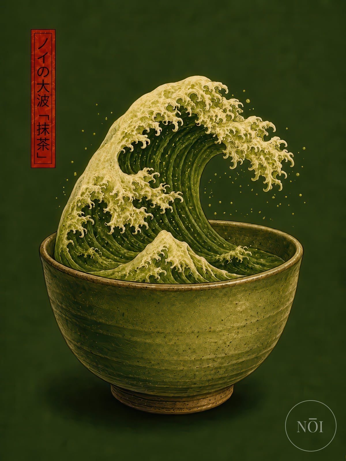 Lámina Matcha Wave — Poster (ungerahmt)