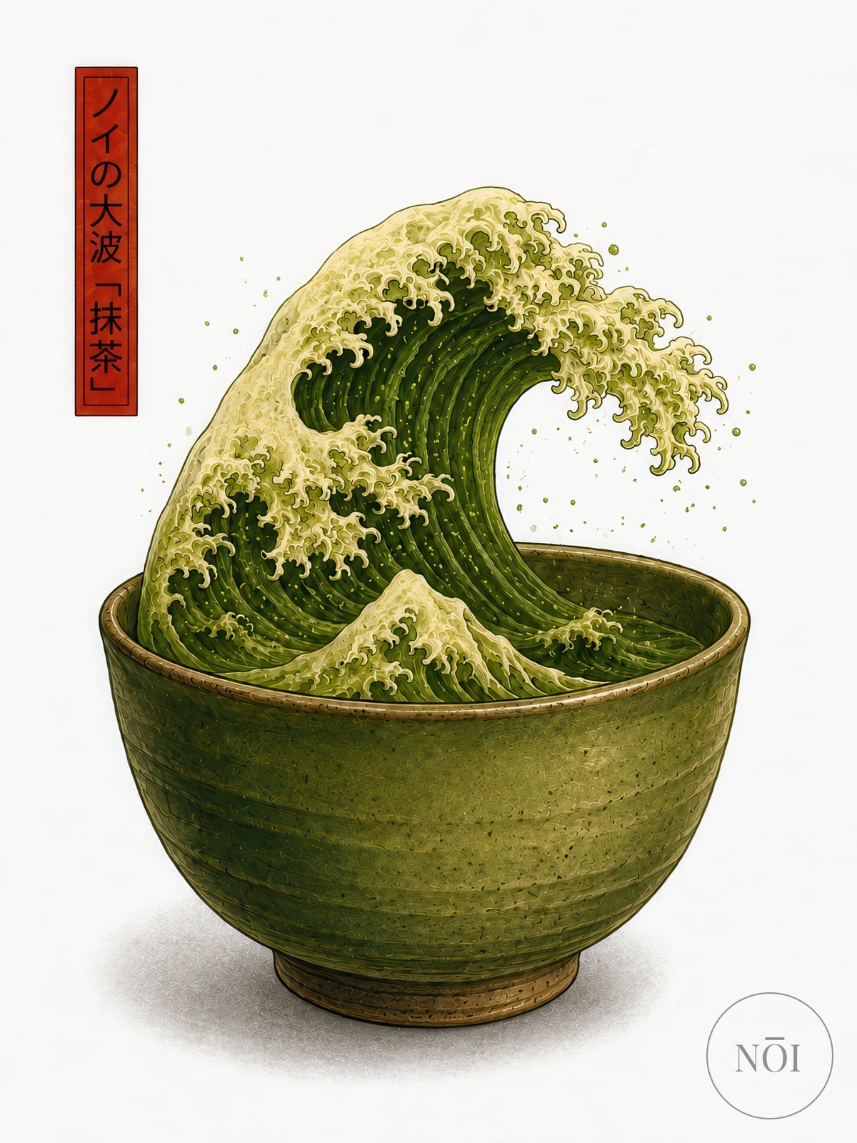 Lámina Matcha Wave — Poster (ungerahmt)