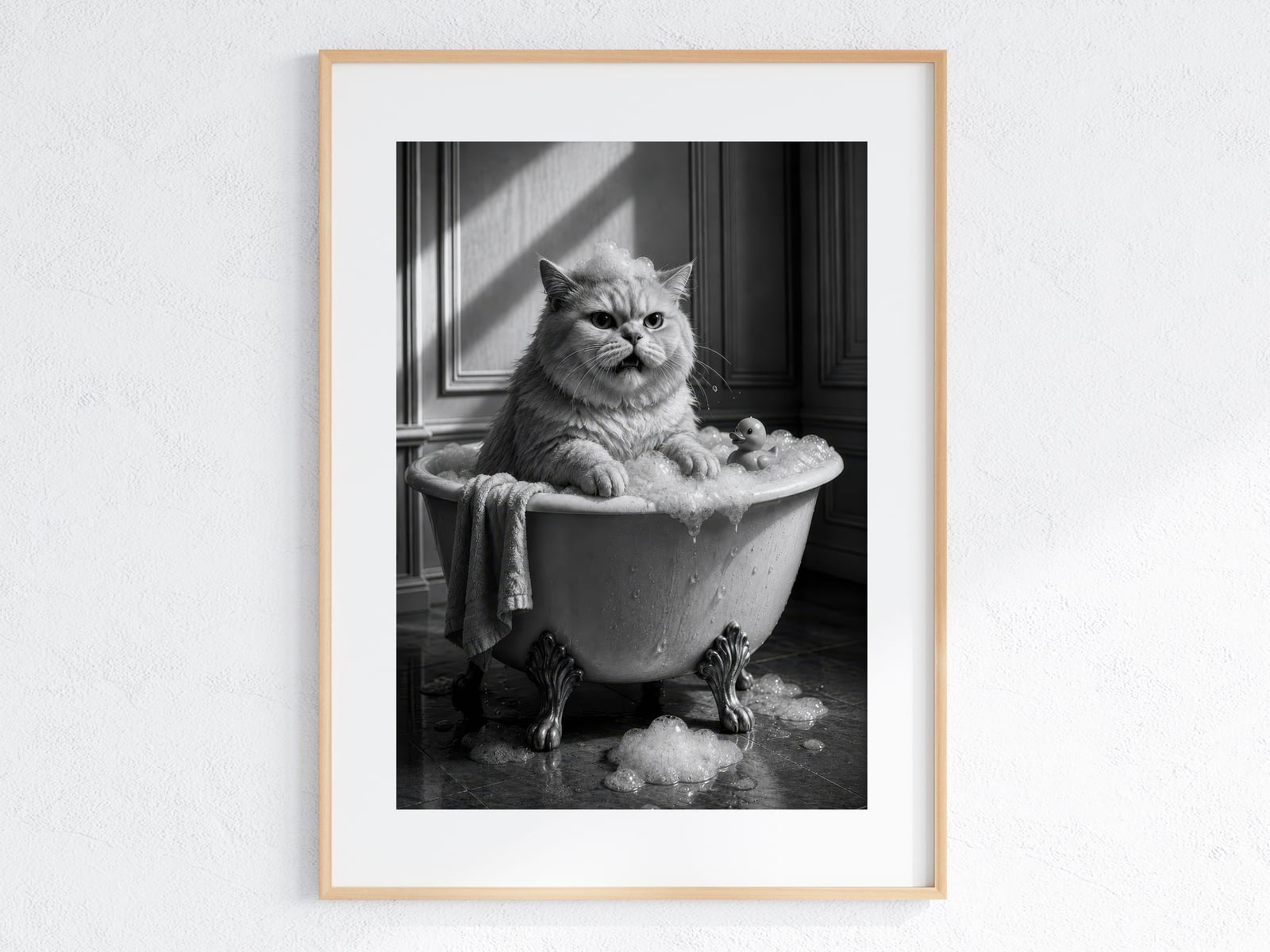 Affiche Chat dans la Baignoire