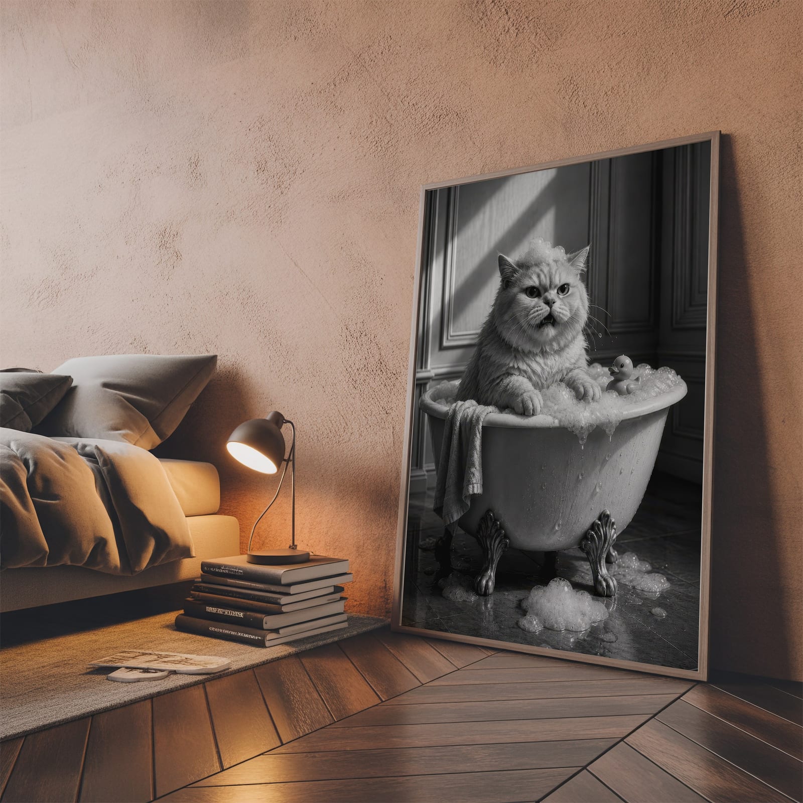 Affiche Chat dans la Baignoire