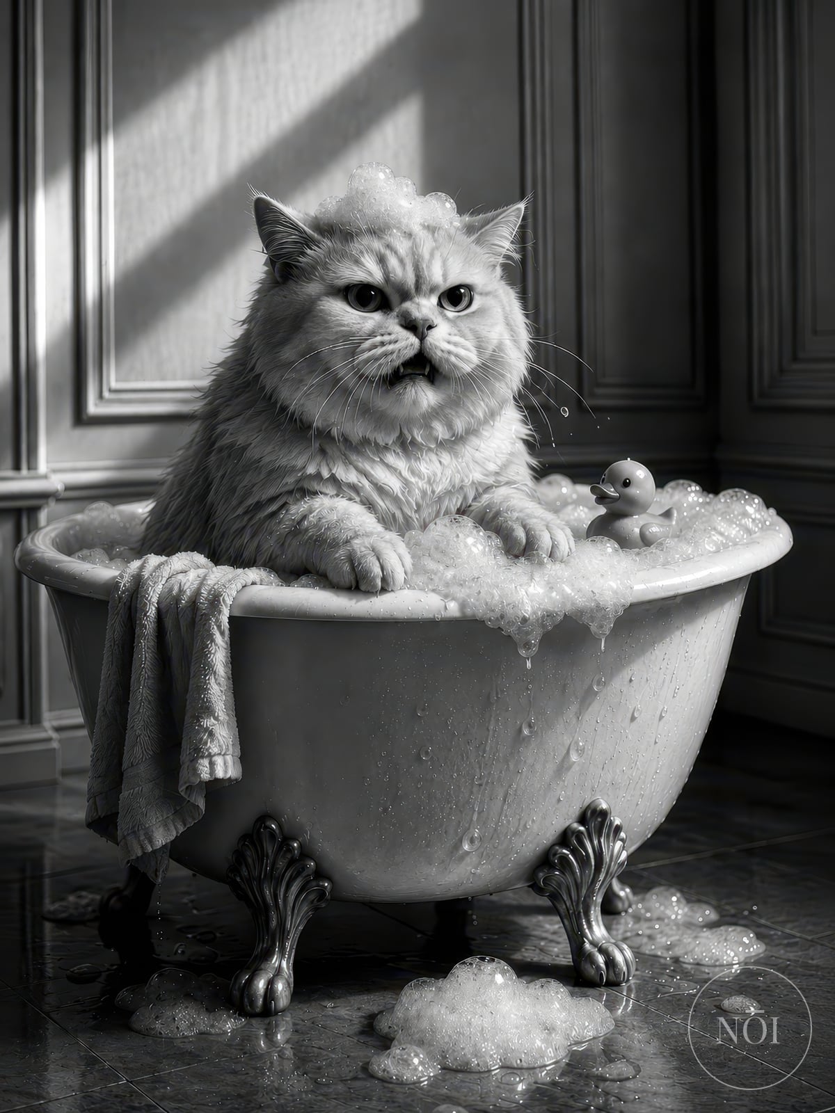 Lámina Gato en la Bañera — Poster (ungerahmt)
