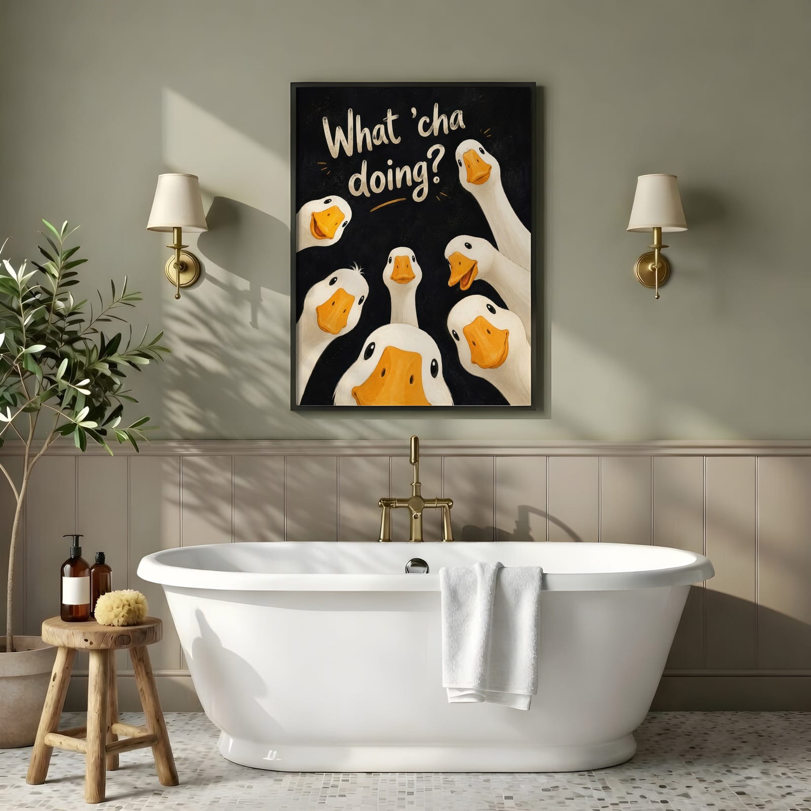 Stampa Oca in Bagno