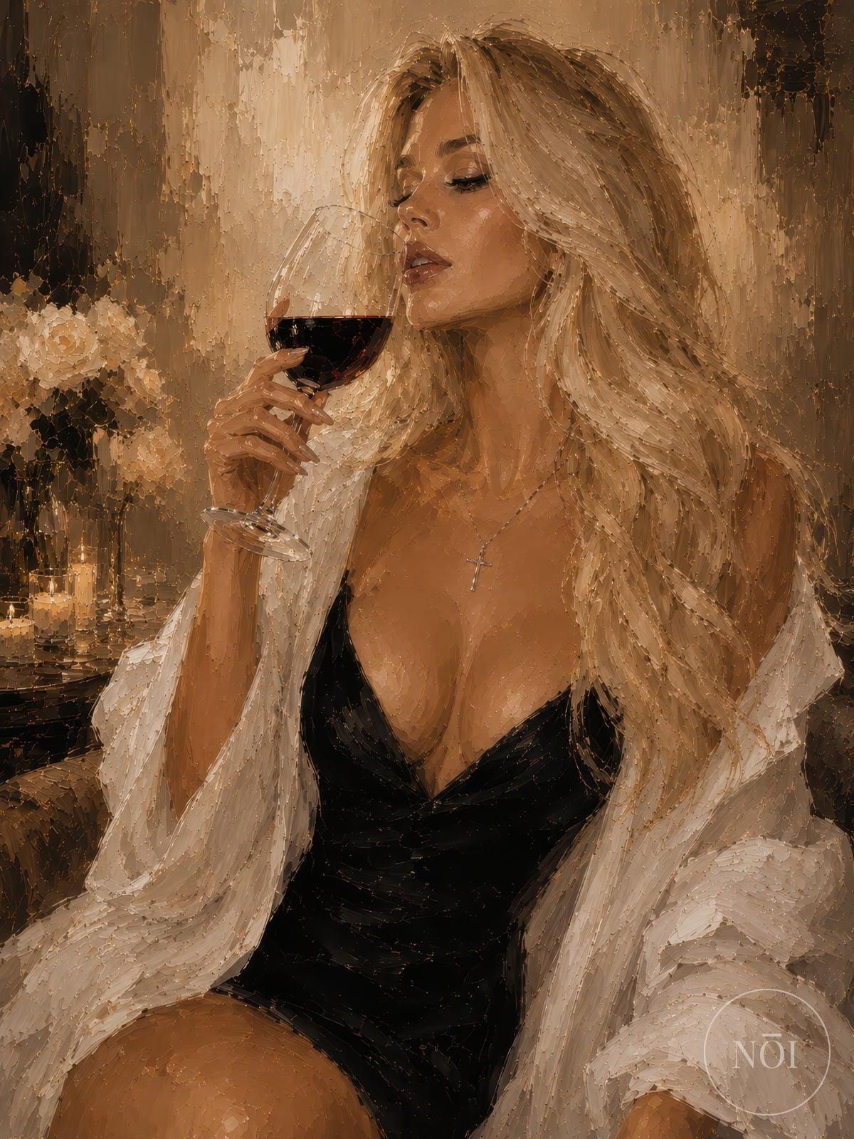 Vin à la Bougie — Poster (ungerahmt)