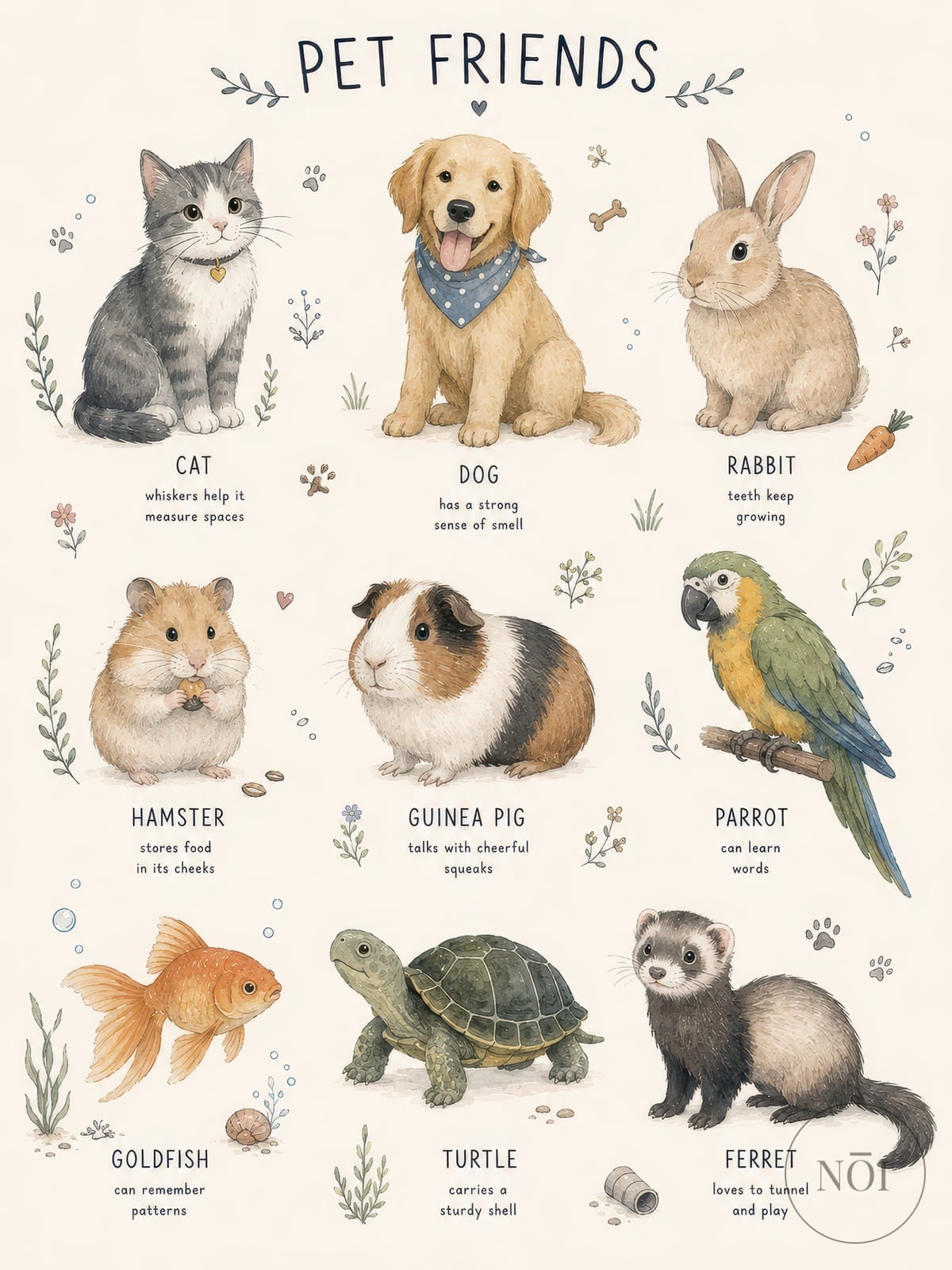 Cartel de Mascotas — Poster (ungerahmt)