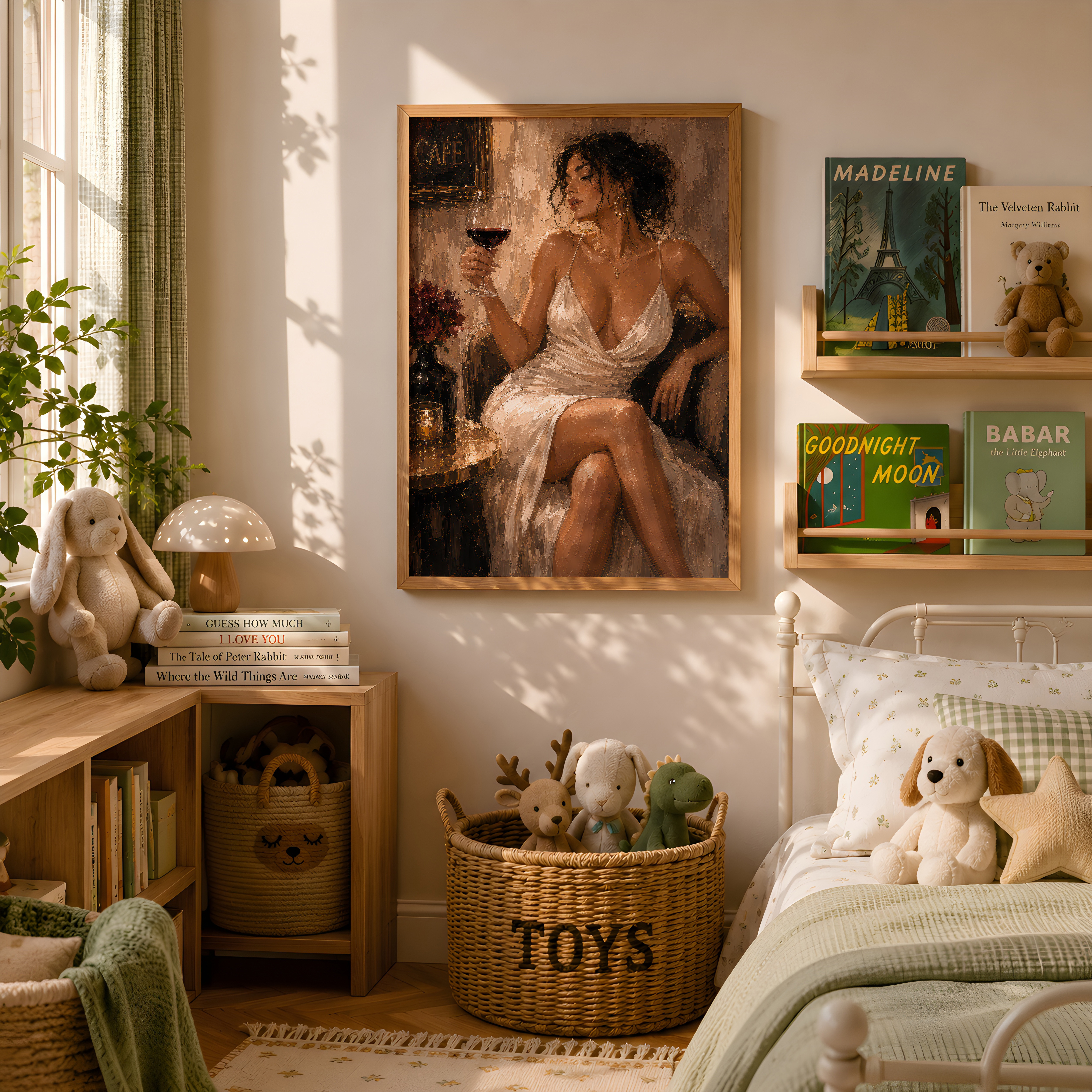 Elegant Woman Poster, Black Woman Wall Art, Living Room Decor